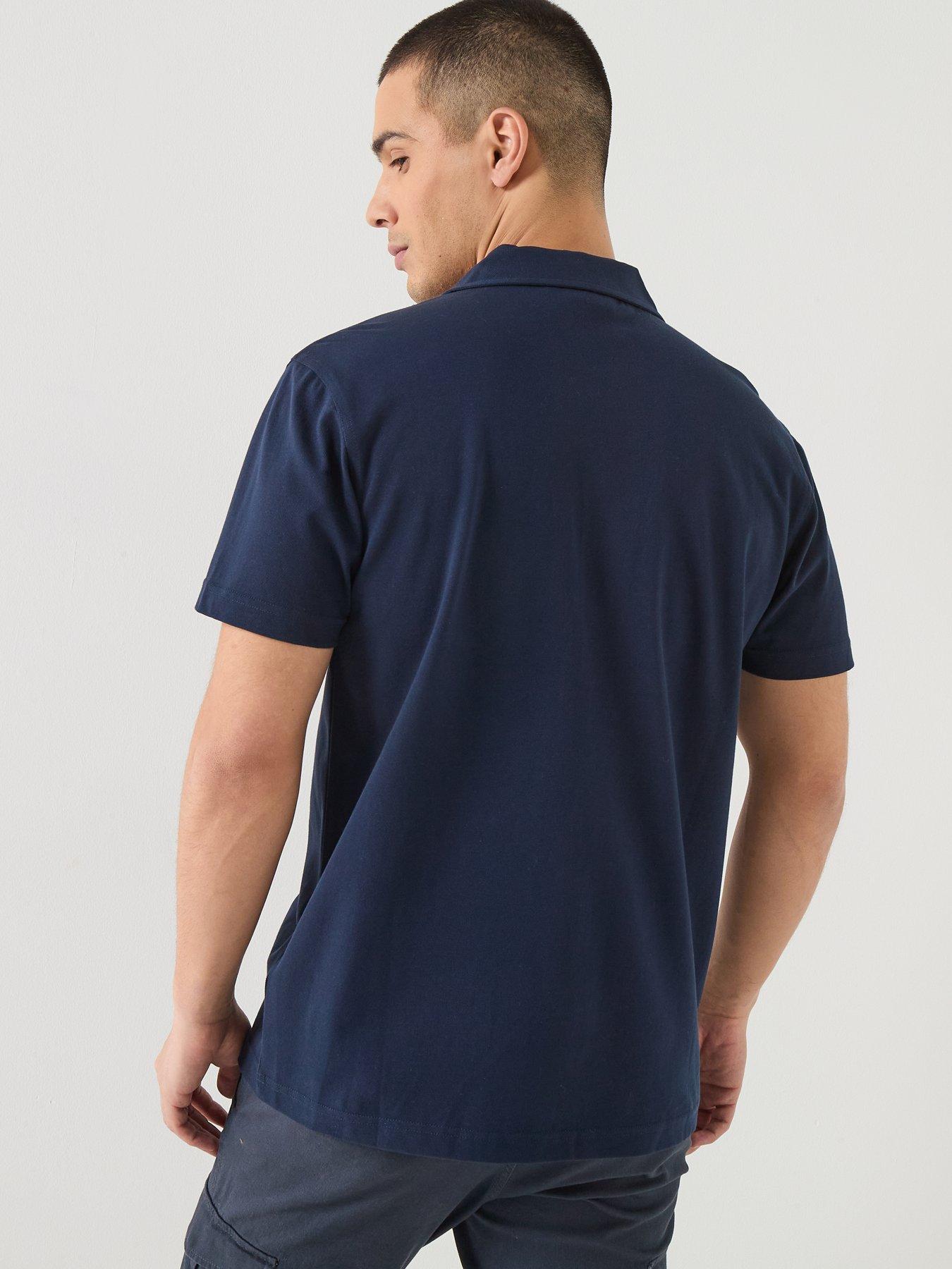 Image 2 of 5 of Barbour International Seurat Revere Collar Polo Shirt - Navy