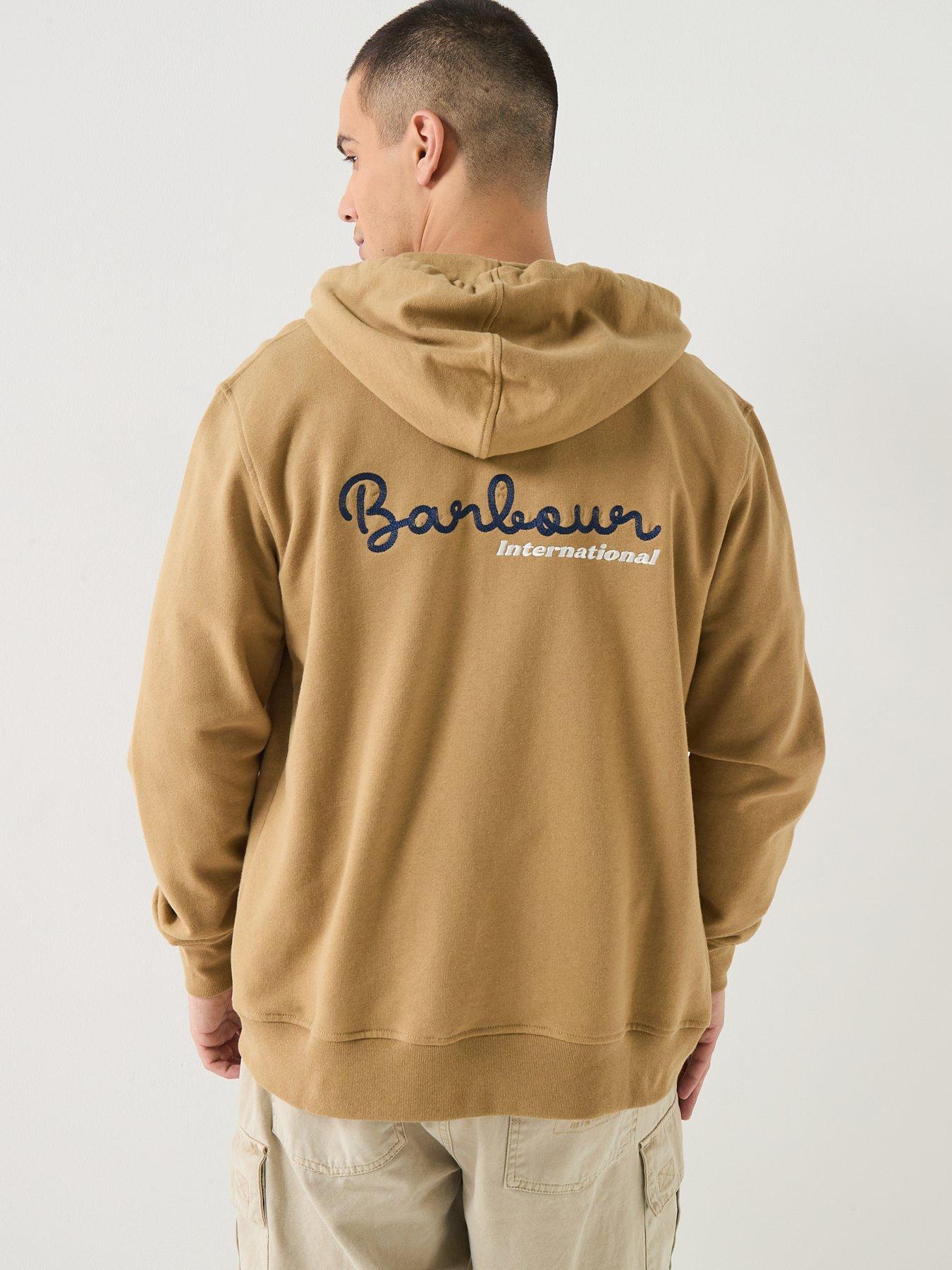 Image 1 of 6 of Barbour International Authentics Regar Hoodie - Green
