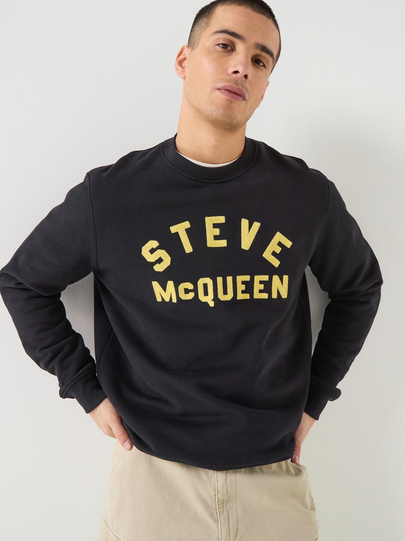 Image 1 of 5 of Barbour International X Steve McQueen Chainstitch Sweatshirt - Black