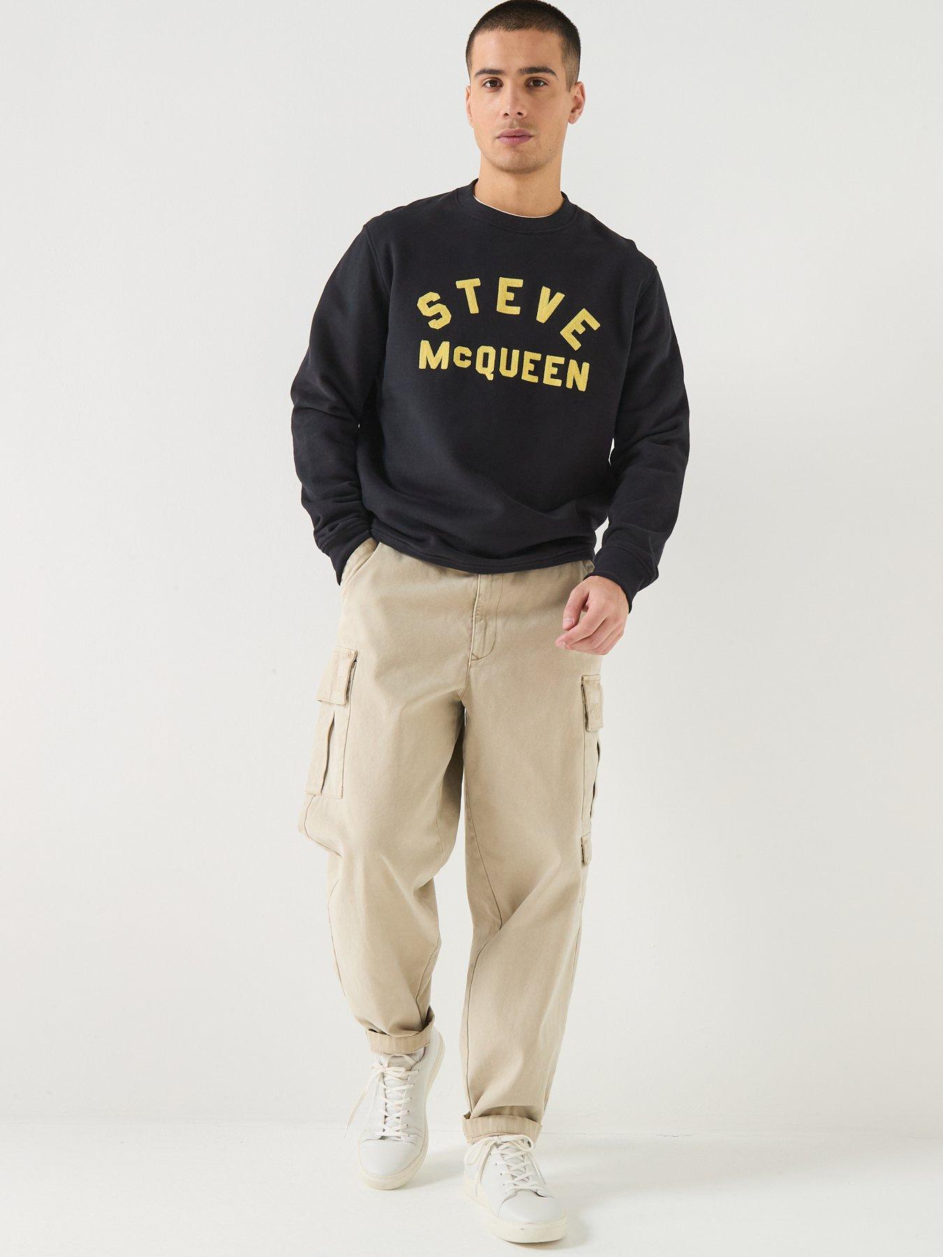 Image 3 of 5 of Barbour International X Steve McQueen Chainstitch Sweatshirt - Black