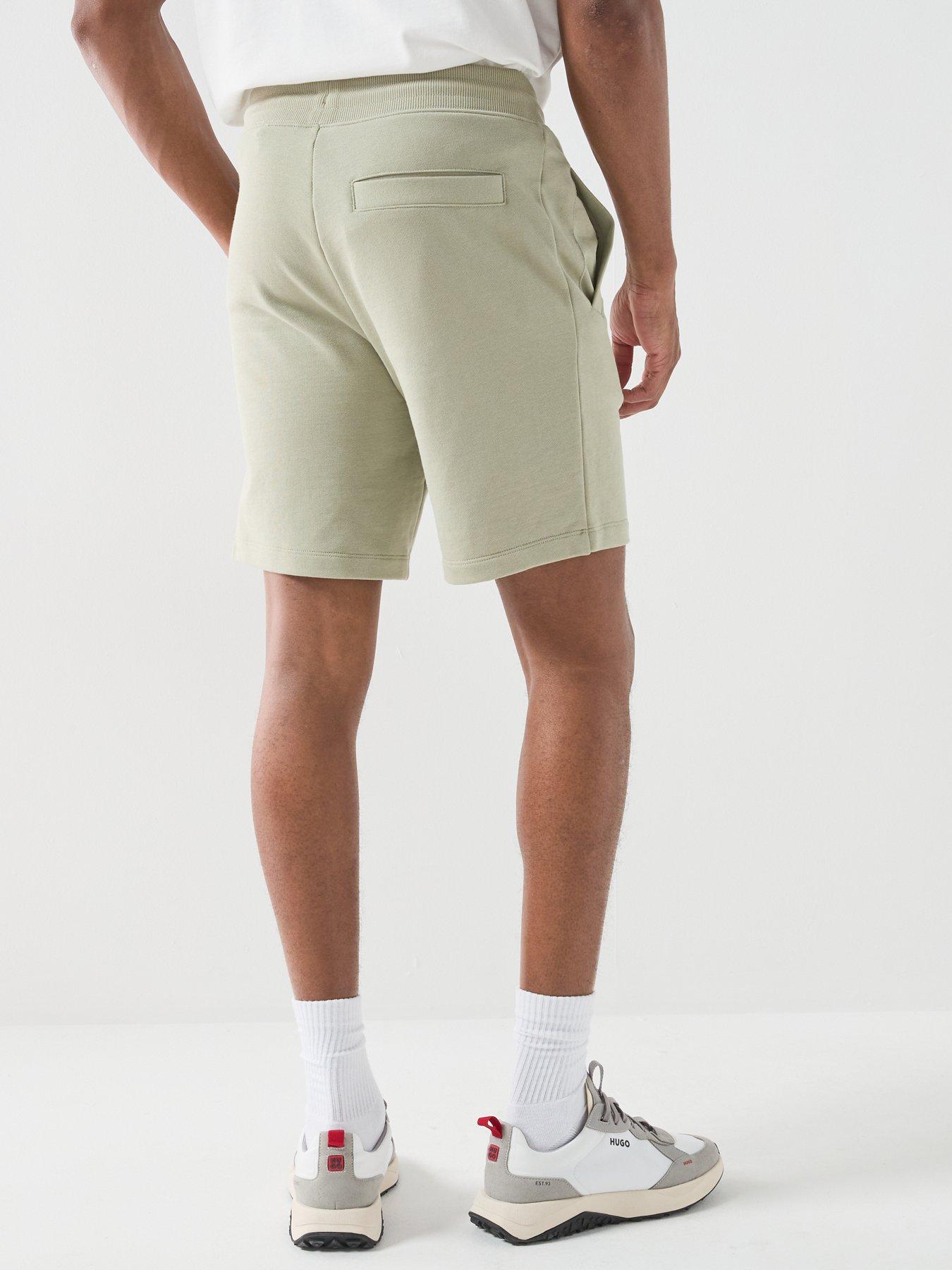 Image 2 of 4 of HUGO Diz222 Regular Fit Jersey Shorts &ndash; Light Green