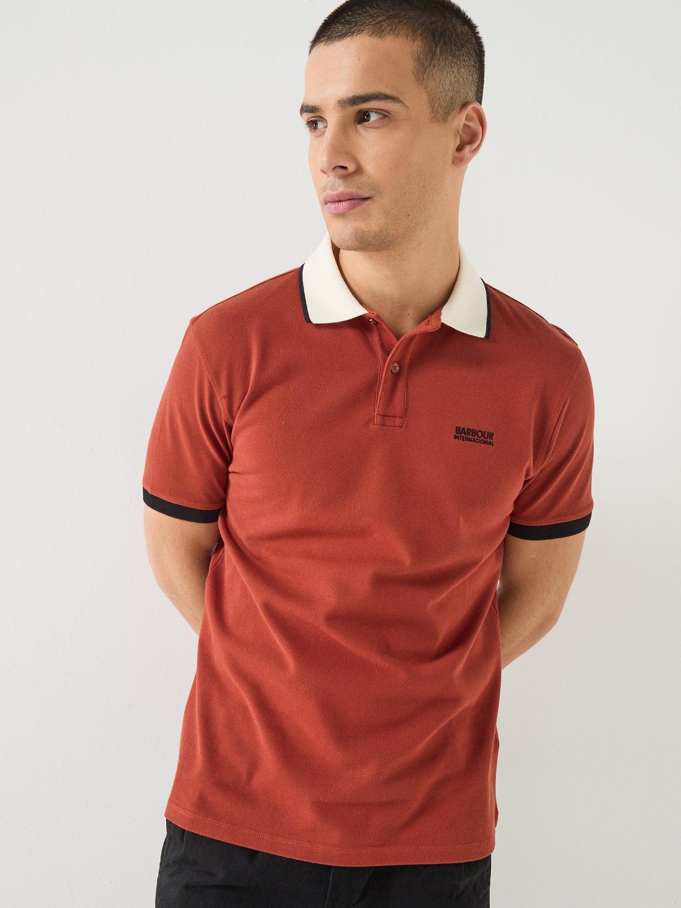 Barbour International Howall Tailored Polo Shirt - Dark Orange