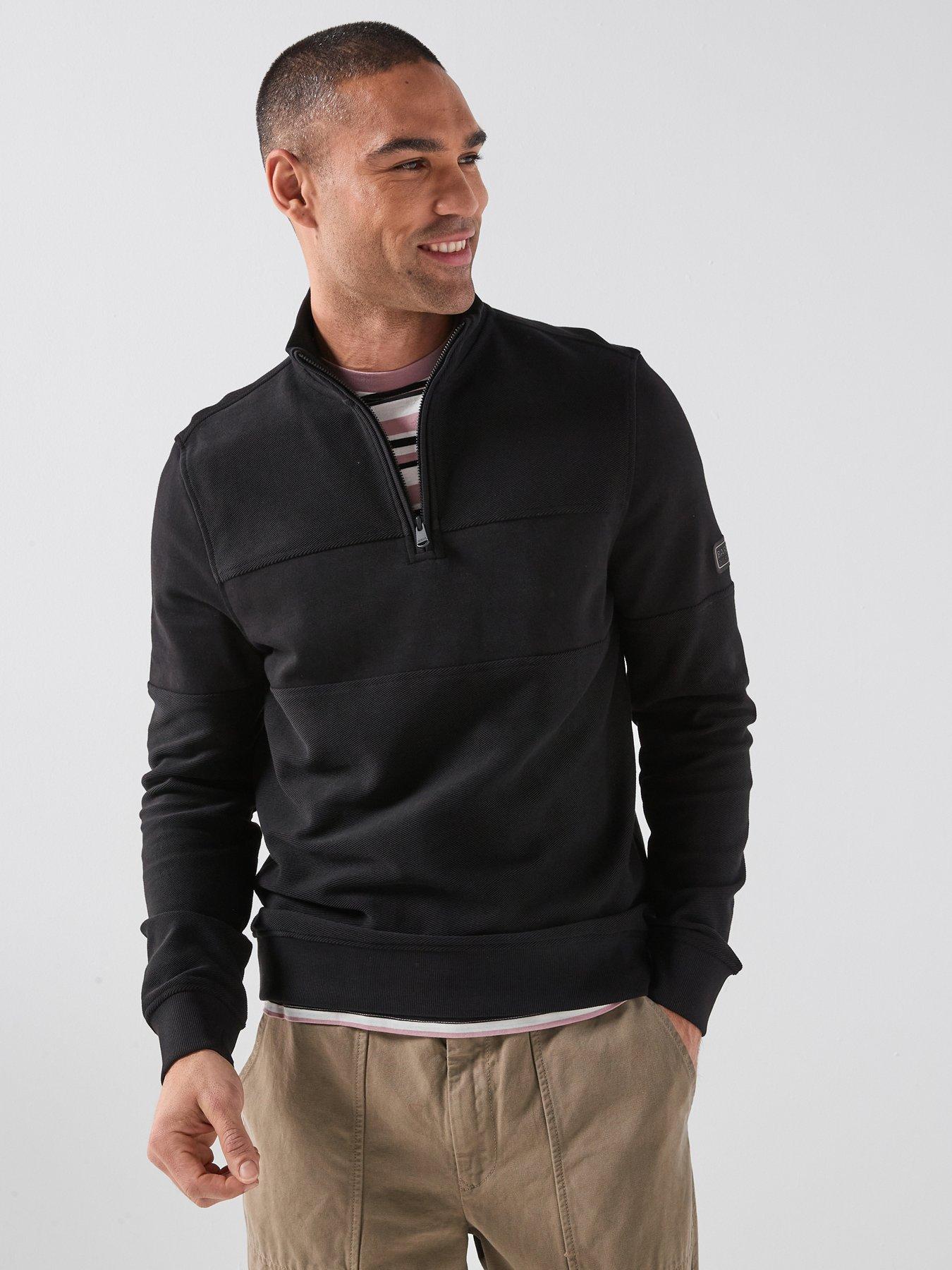 barbour-international-kaspian-half-zip-sweatshirt-blackfront