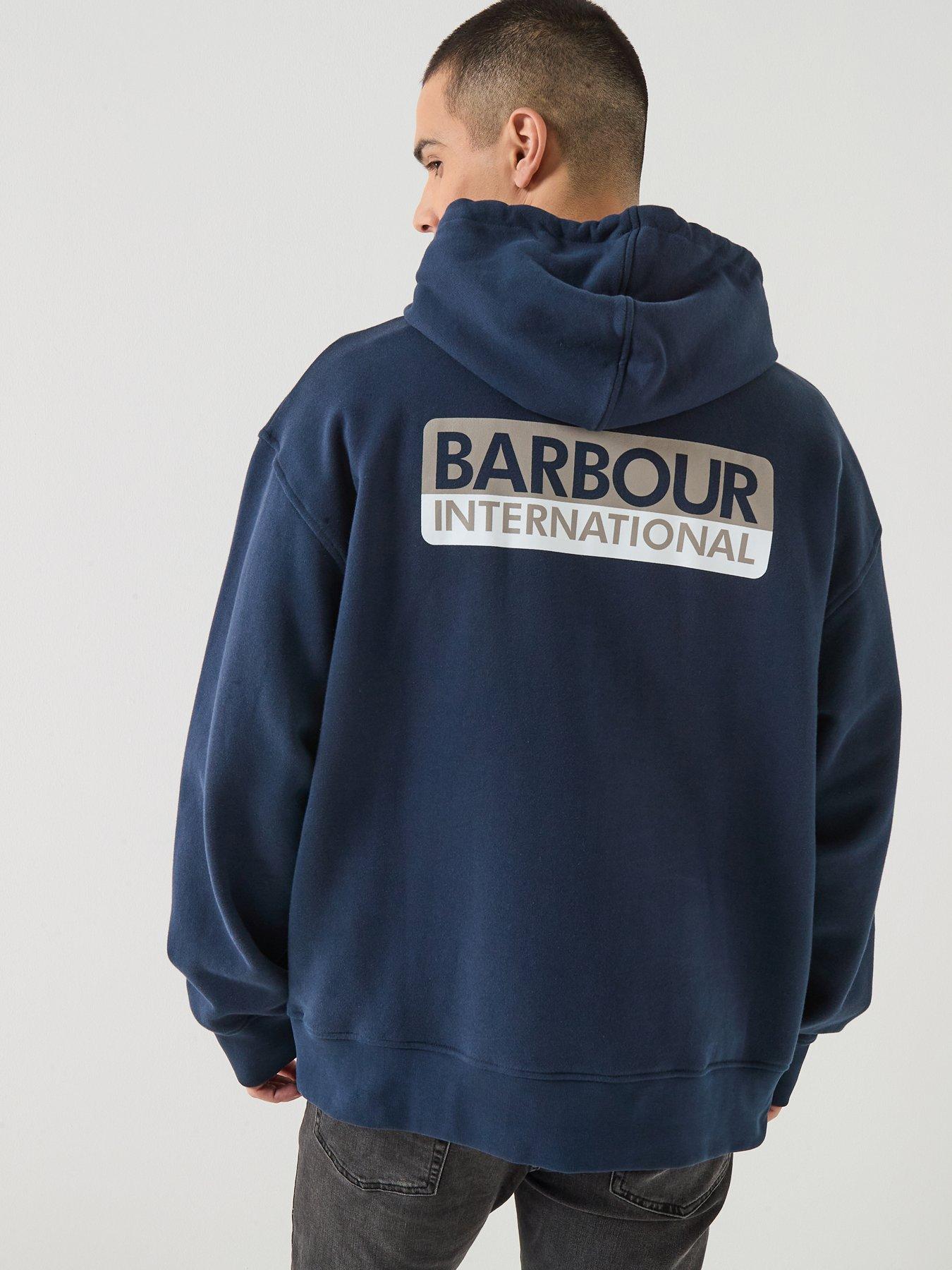 Barbour International Oversized Wendell Hoodie - Navy