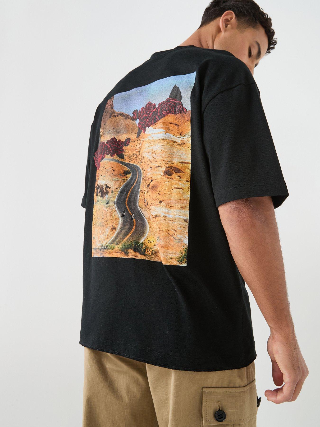 hugo-domans-rose-print-oversize-fit-t-shirt-blackfront
