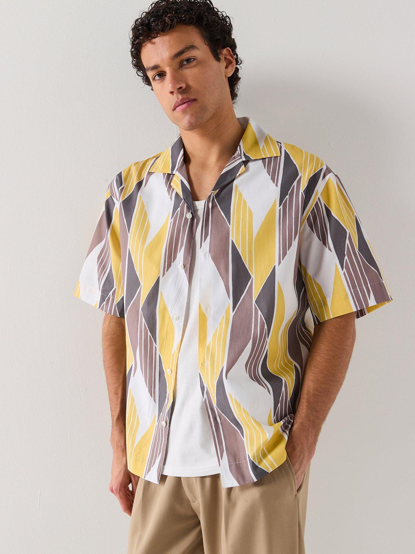hugo-espino-oversize-fit-printed-short-sleeve-shirt-whitefront