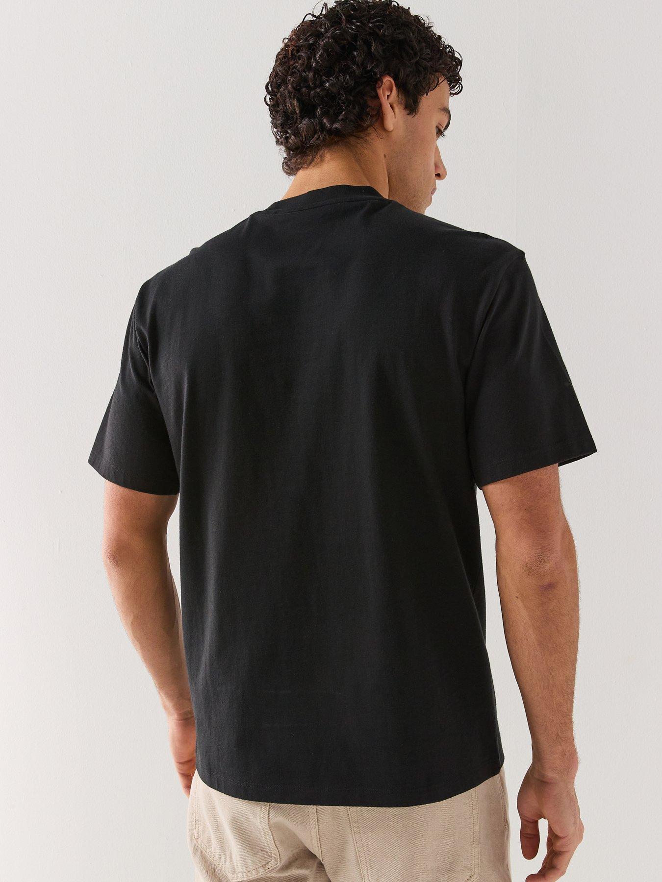 Image 2 of 4 of HUGO Dumeon Tortoiseshell Patch Logo Relaxed Fit T-Shirt - Black