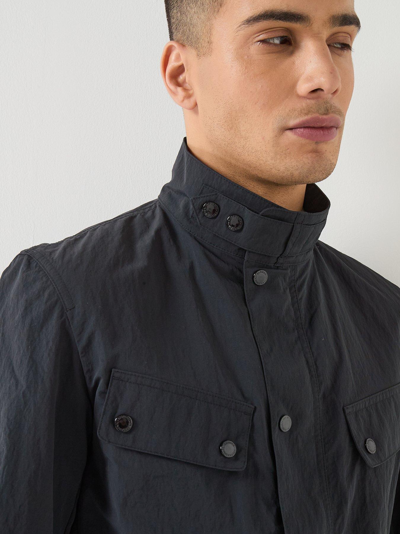 Image 5 of 6 of Barbour International Modern Showerproof Duke Jacket - Black