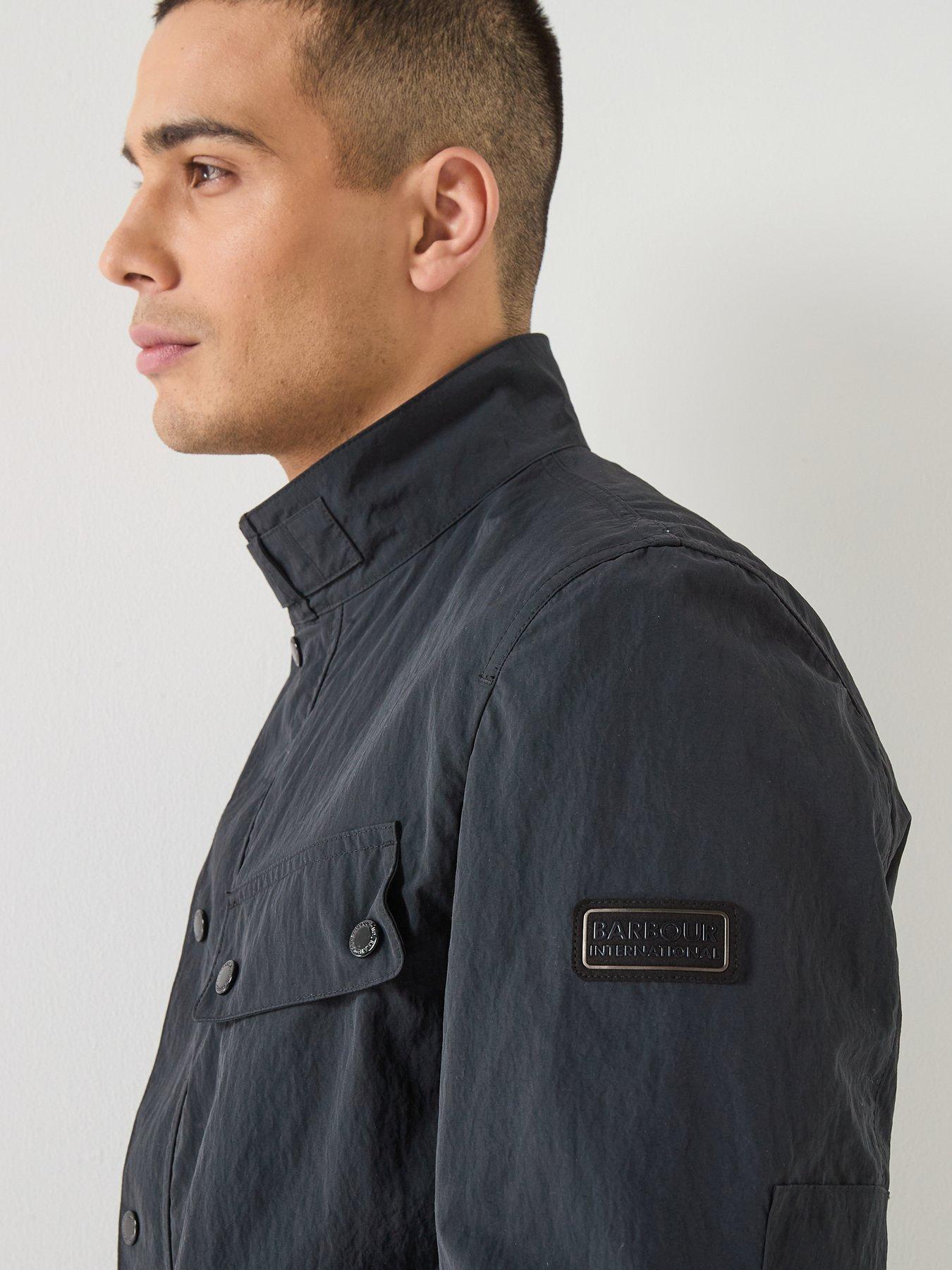 Image 6 of 6 of Barbour International Modern Showerproof Duke Jacket - Black