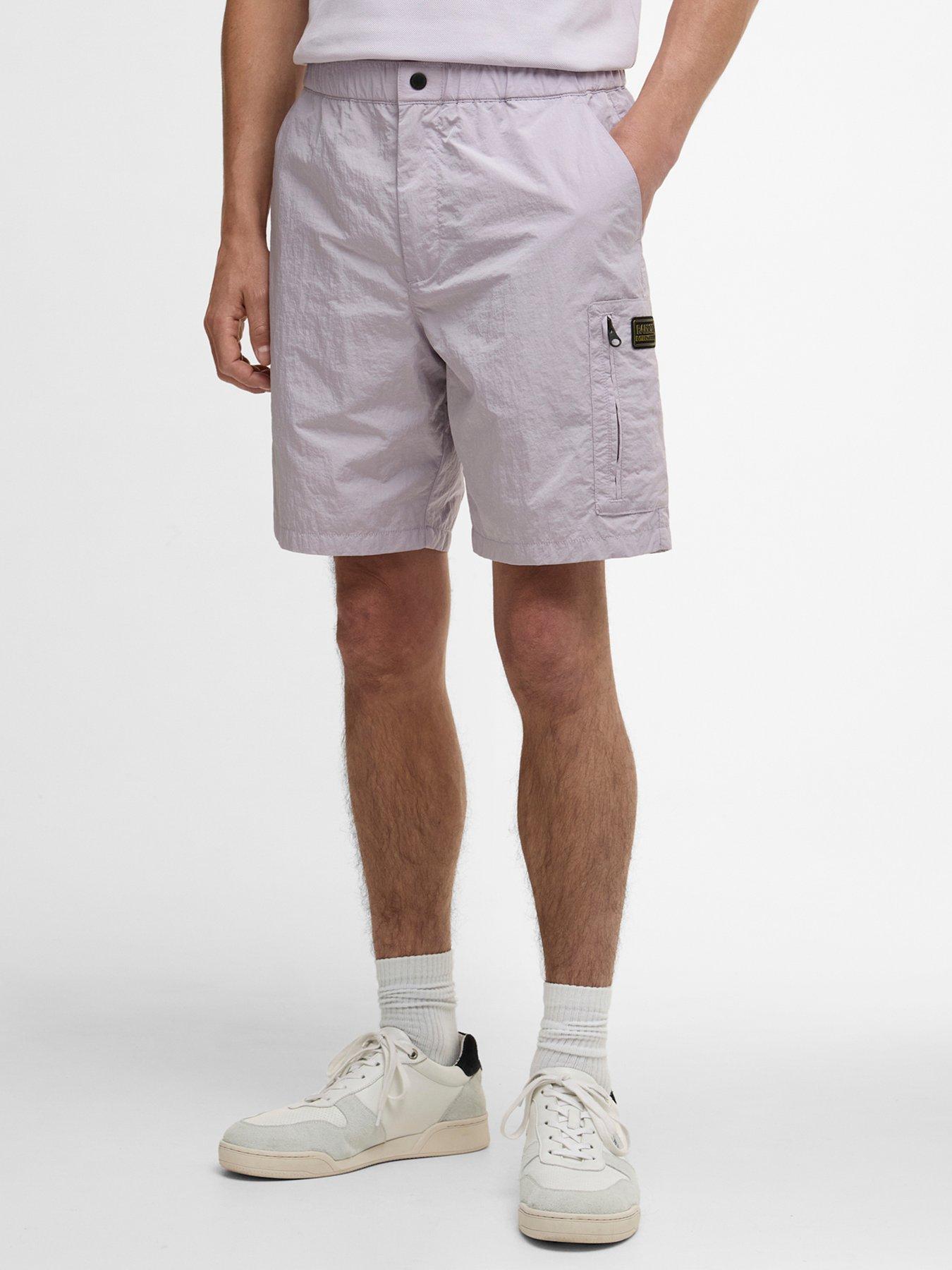 Barbour International Inline Relaxed Shorts - Purple