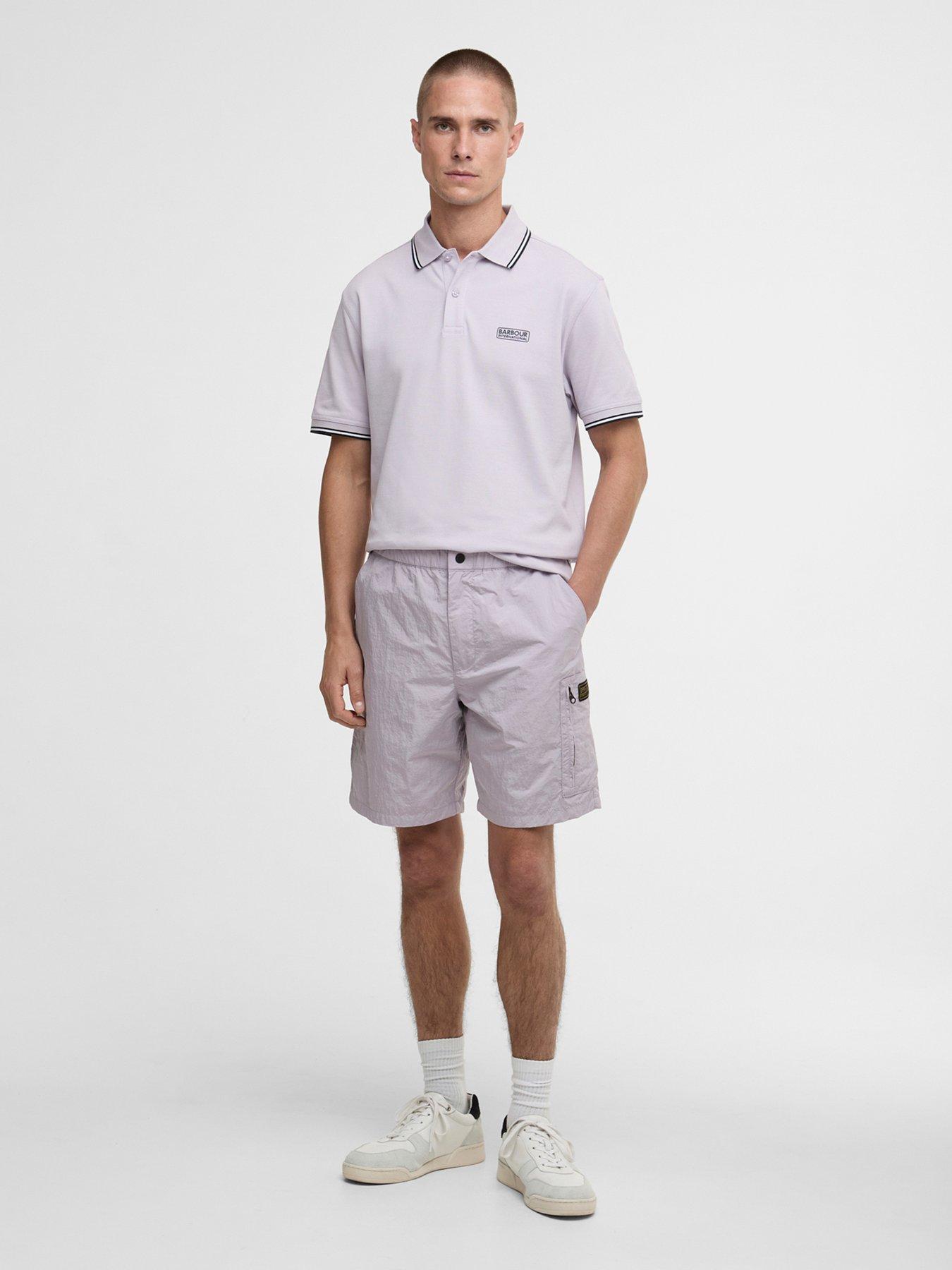 Image 3 of 5 of Barbour International Barbour International Inline Relaxed Shorts - Purple