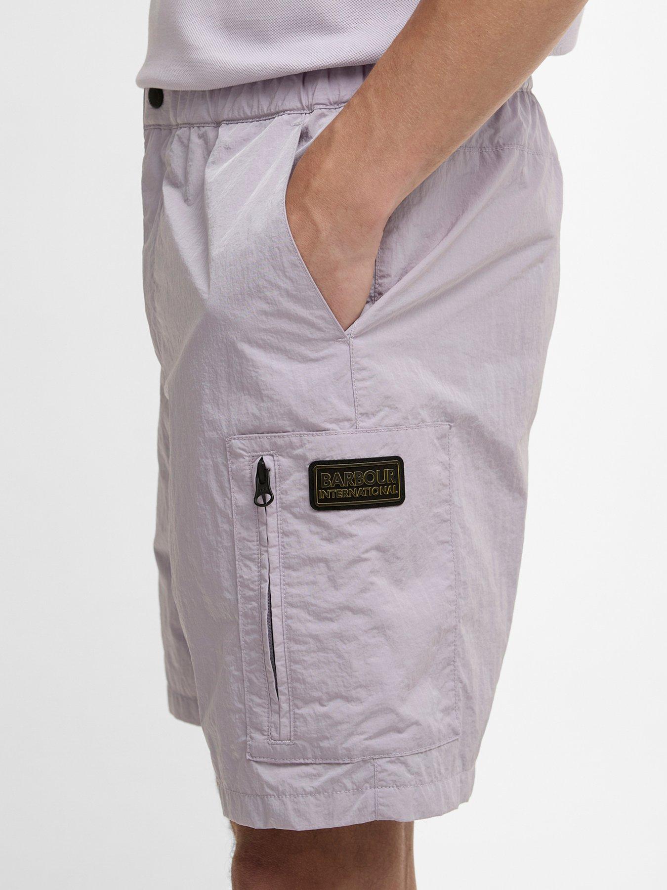 Image 4 of 5 of Barbour International Barbour International Inline Relaxed Shorts - Purple