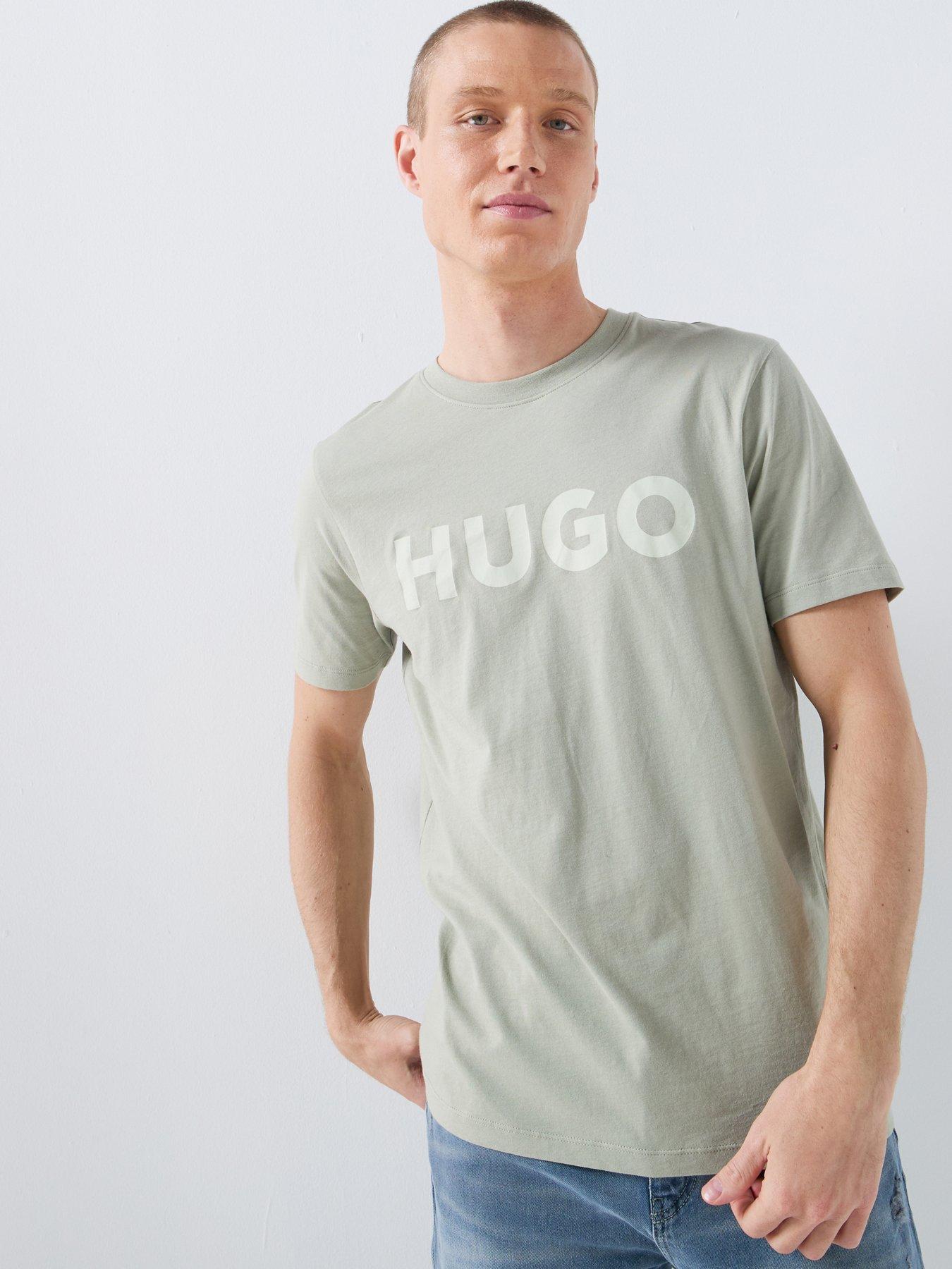 HUGO Dulivio Regular Fit Large Logo T-Shirt - Light Green