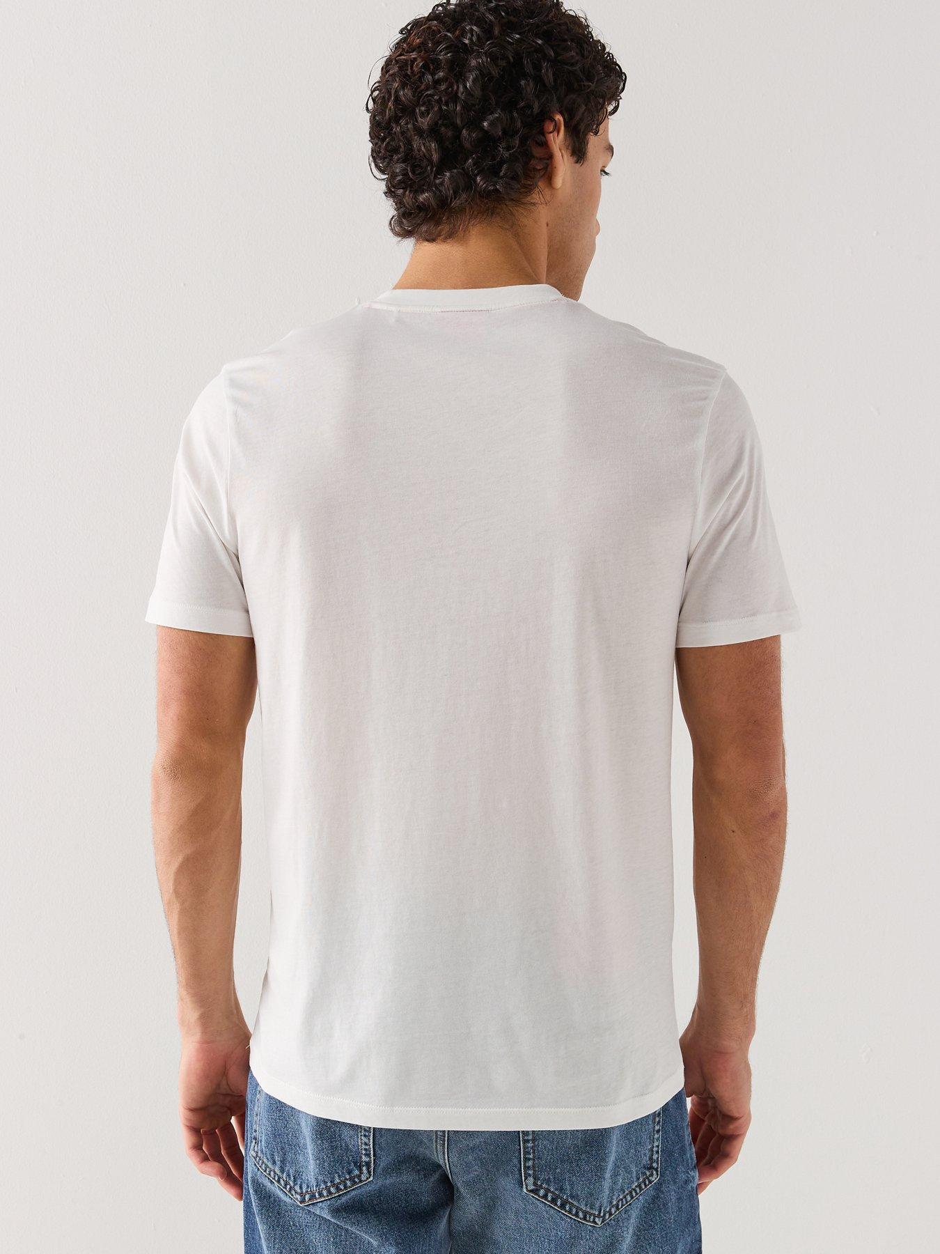 hugo-dulivio-regular-fit-large-logo-t-shirt-naturalstillFront