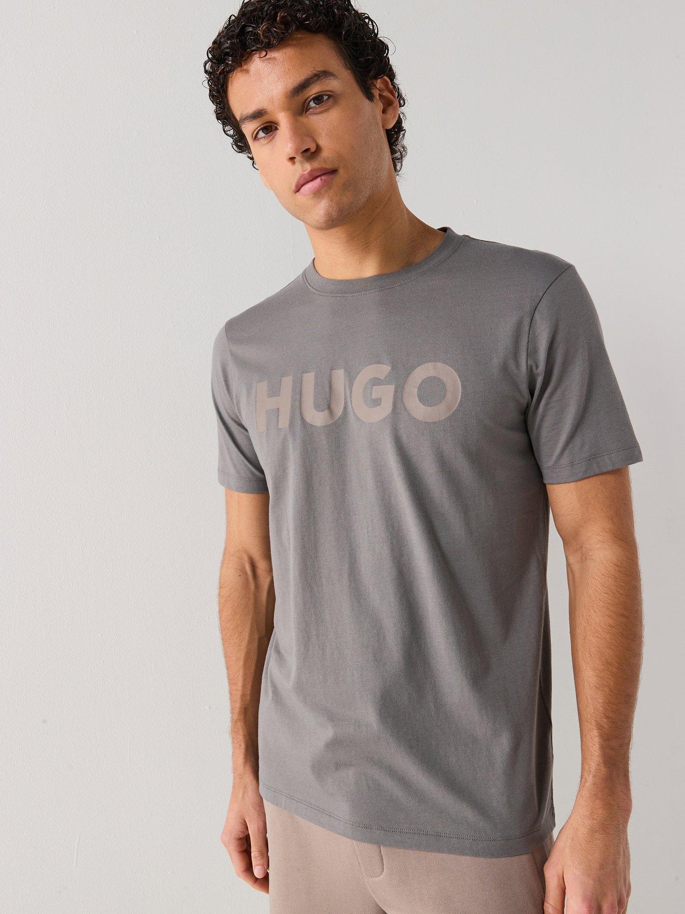hugo-dulivio-regular-fit-large-logo-t-shirt-dark-greyfront