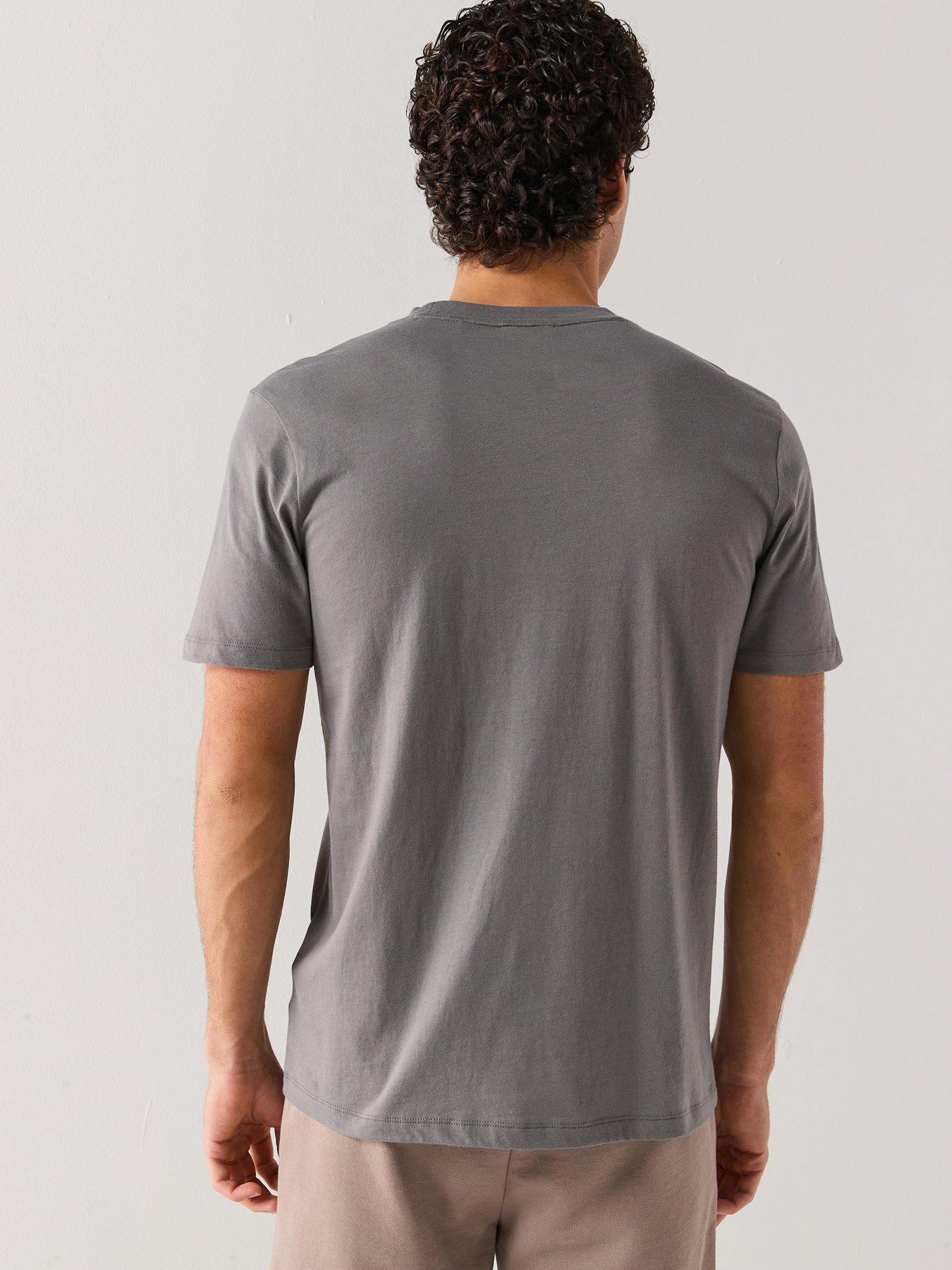 hugo-dulivio-regular-fit-large-logo-t-shirt-dark-greystillFront