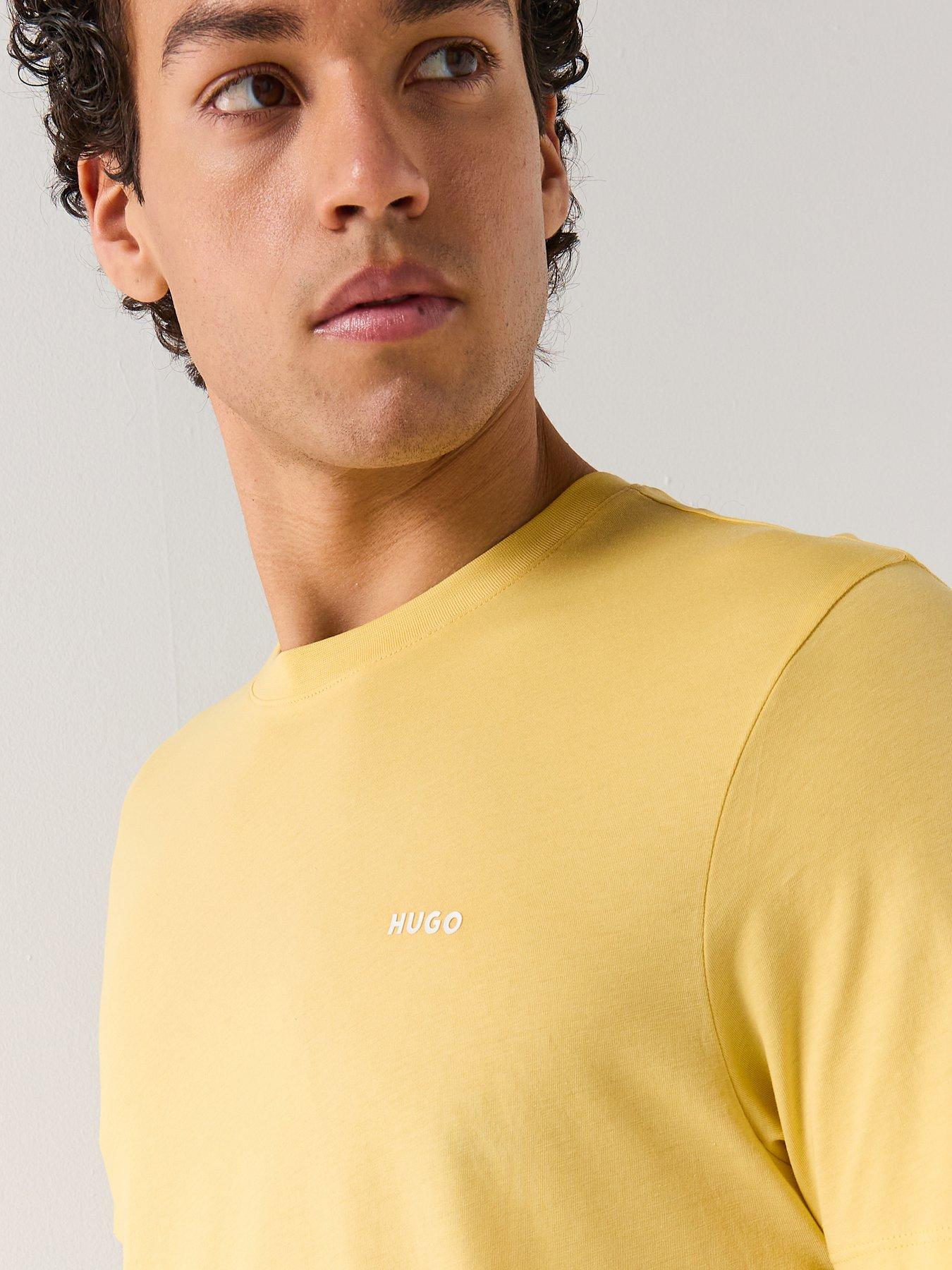 Image 4 of 4 of HUGO Dero222 Regular Fit T-Shirt - Yellow