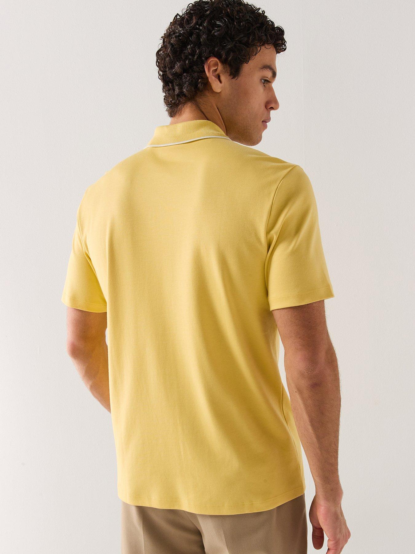 hugo-dalumo-outline-placket-regular-fit-polo-shirt-yellowstillFront