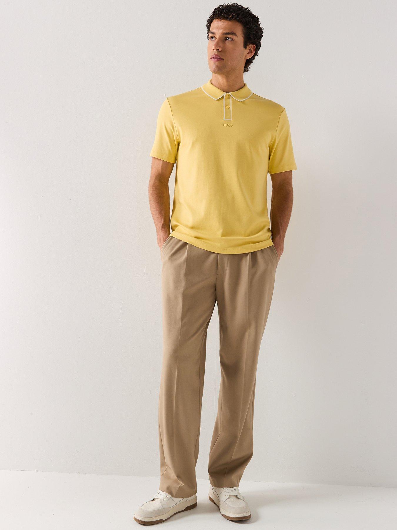 hugo-dalumo-outline-placket-regular-fit-polo-shirt-yellowback