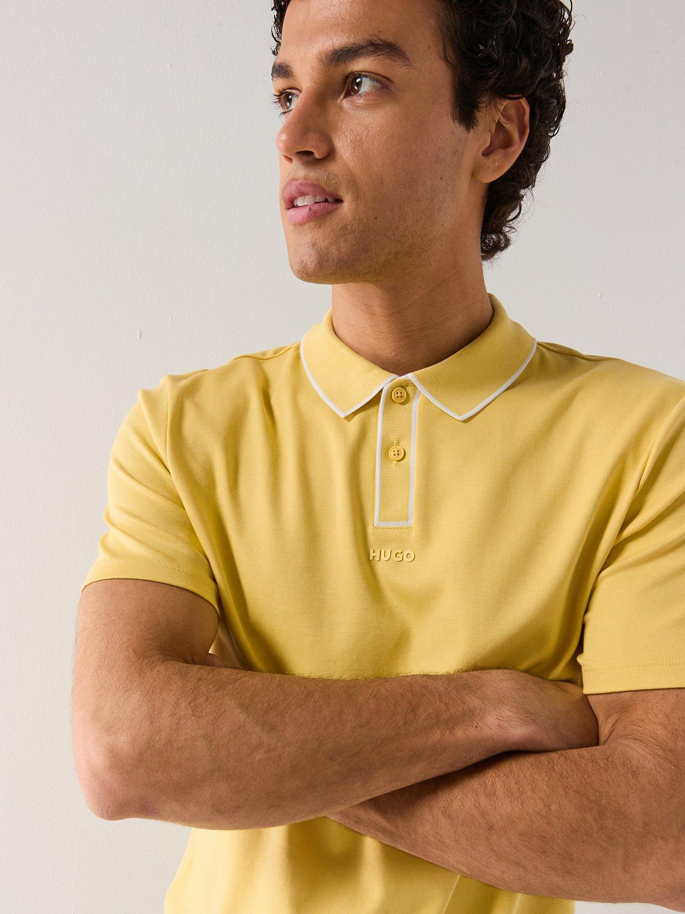hugo-dalumo-outline-placket-regular-fit-polo-shirt-yellowoutfit