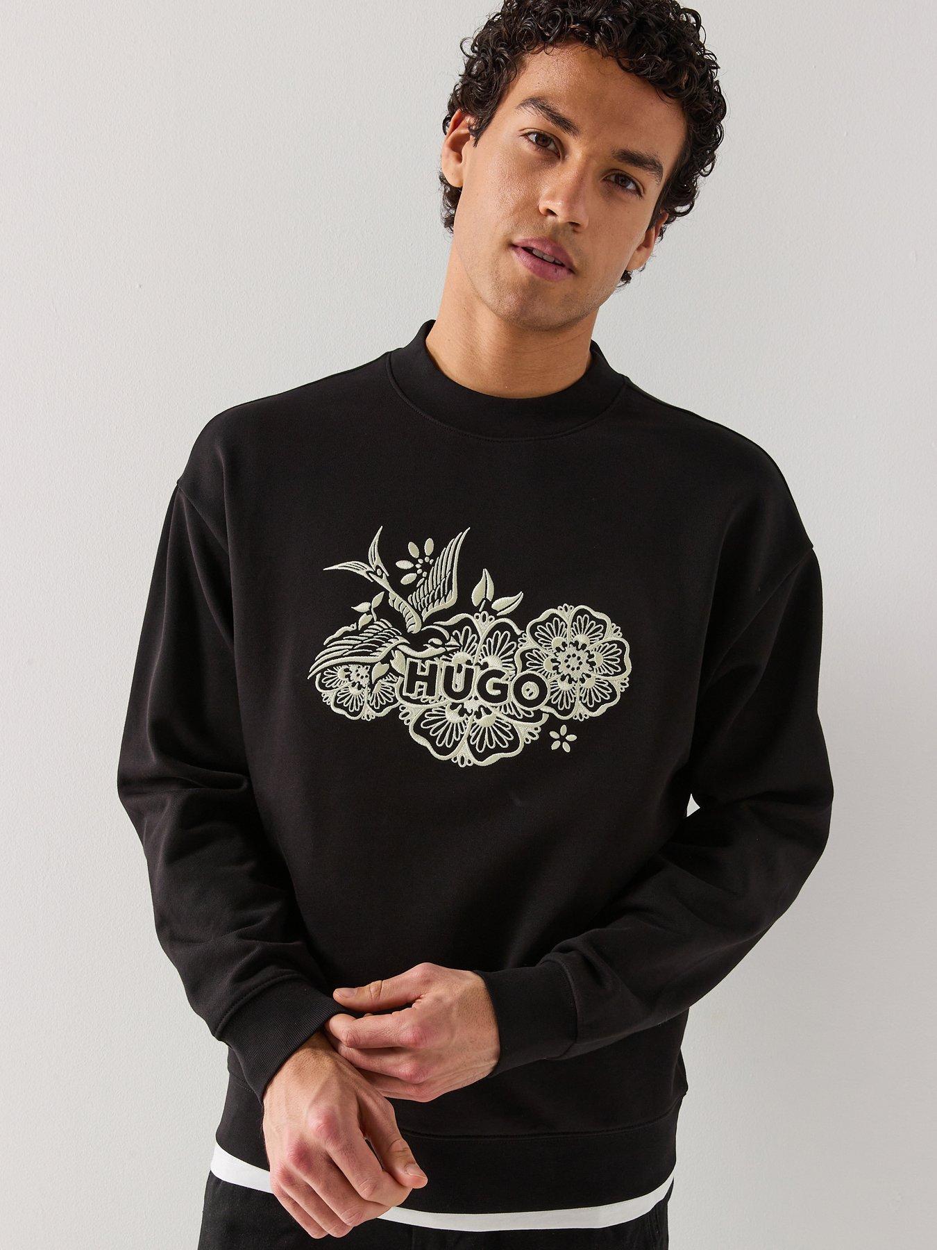 hugo-darony-embroidered-logo-relaxed-fit-crew-sweat-black
