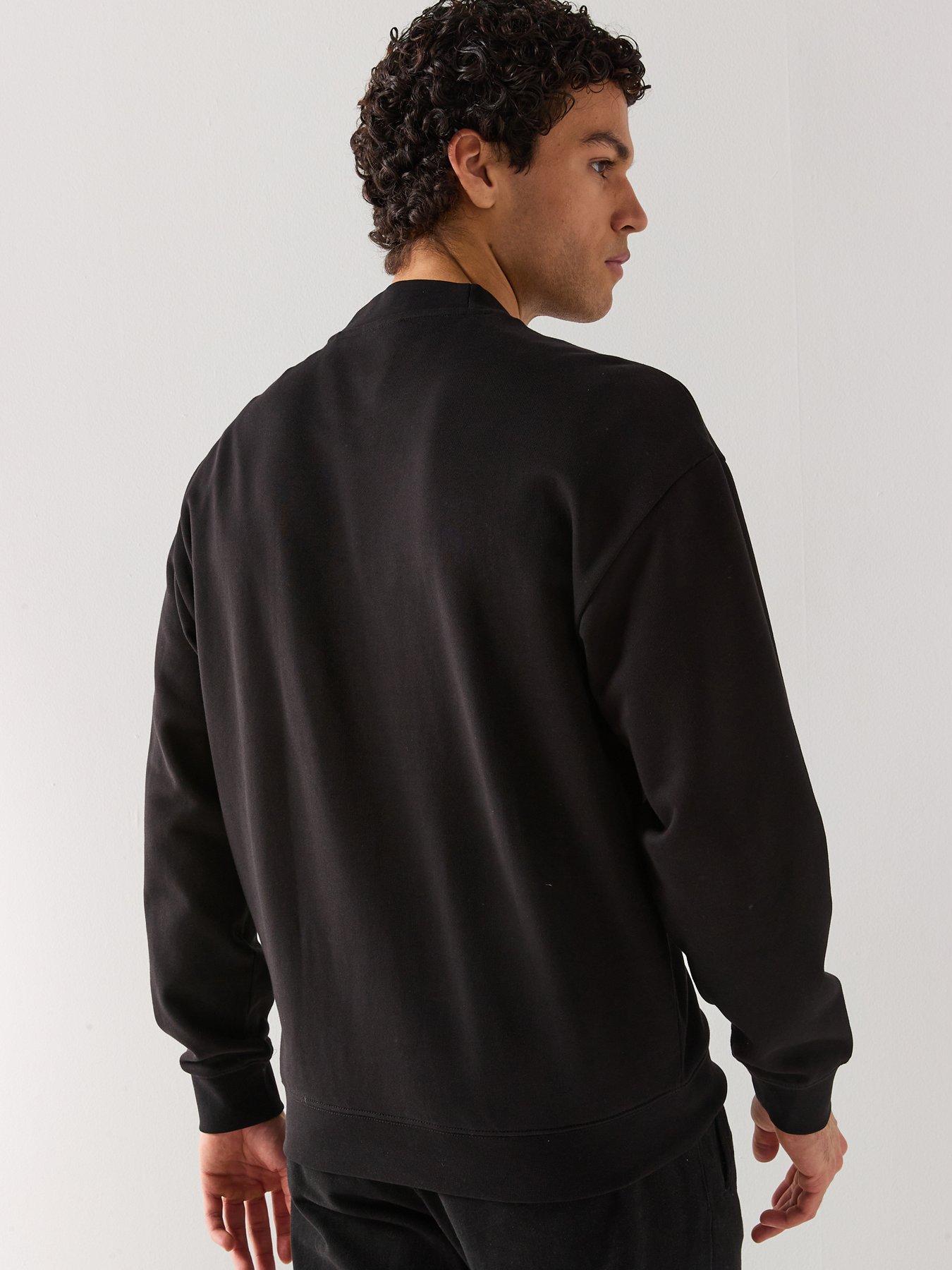 hugo-darony-embroidered-logo-relaxed-fit-crew-sweat-blackstillFront