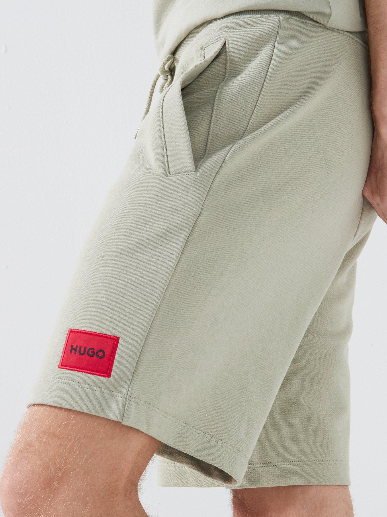 Image 4 of 5 of HUGO Diz222 Regular Fit Jersey Shorts - Light Brown