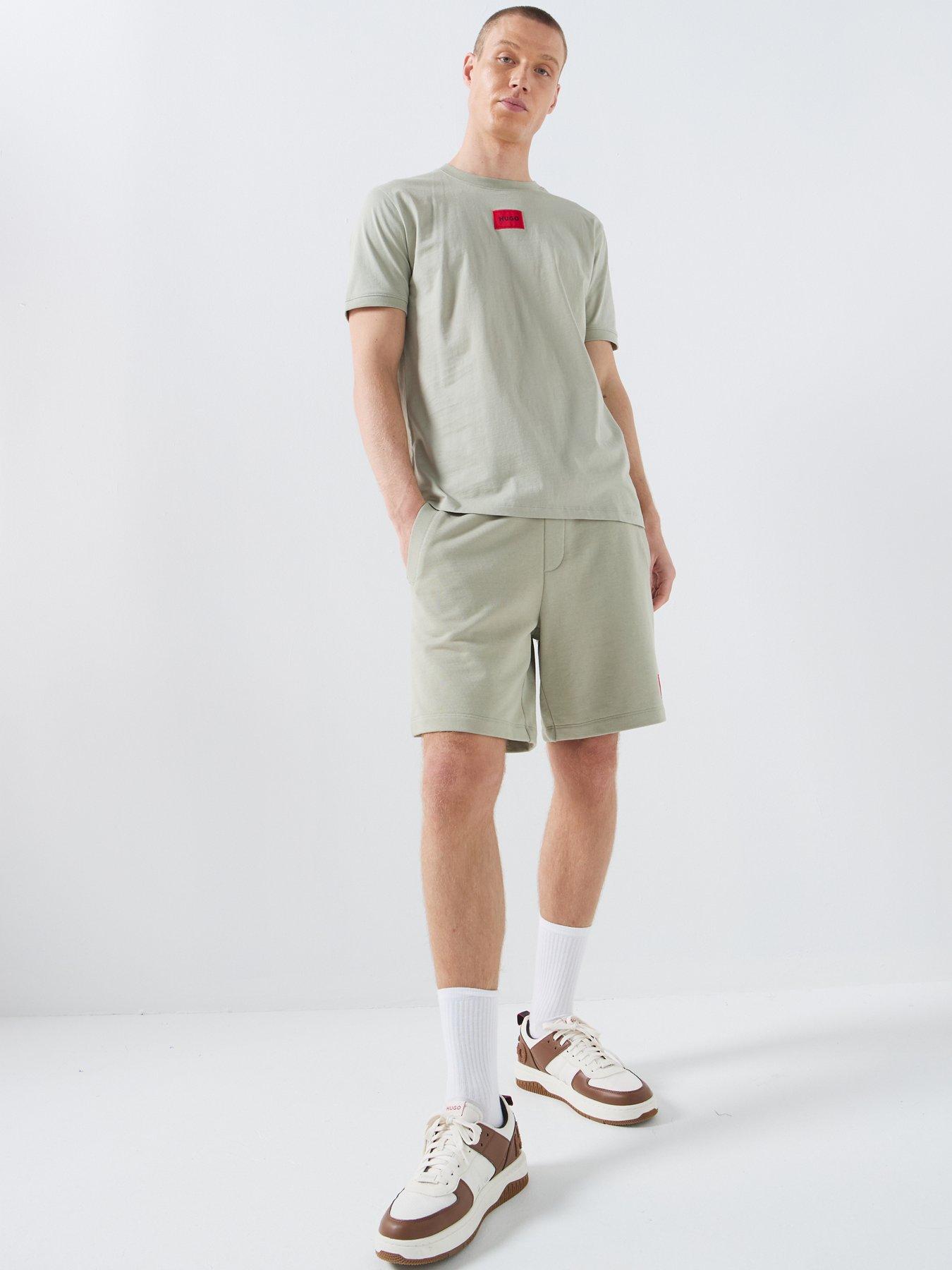Image 5 of 5 of HUGO Diz222 Regular Fit Jersey Shorts - Light Brown
