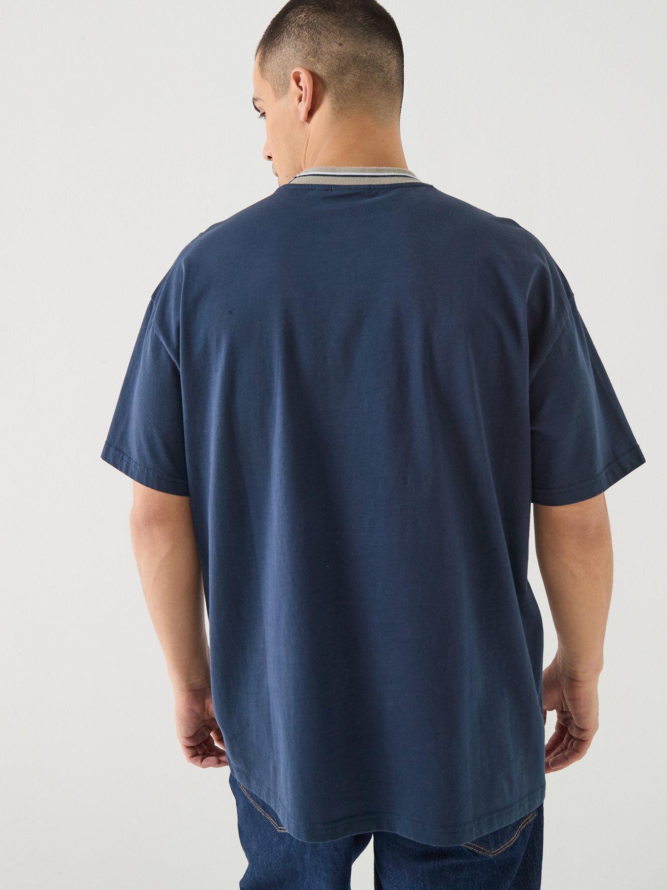 barbour-international-oversized-taley-tipped-t-shirt-navystillFront