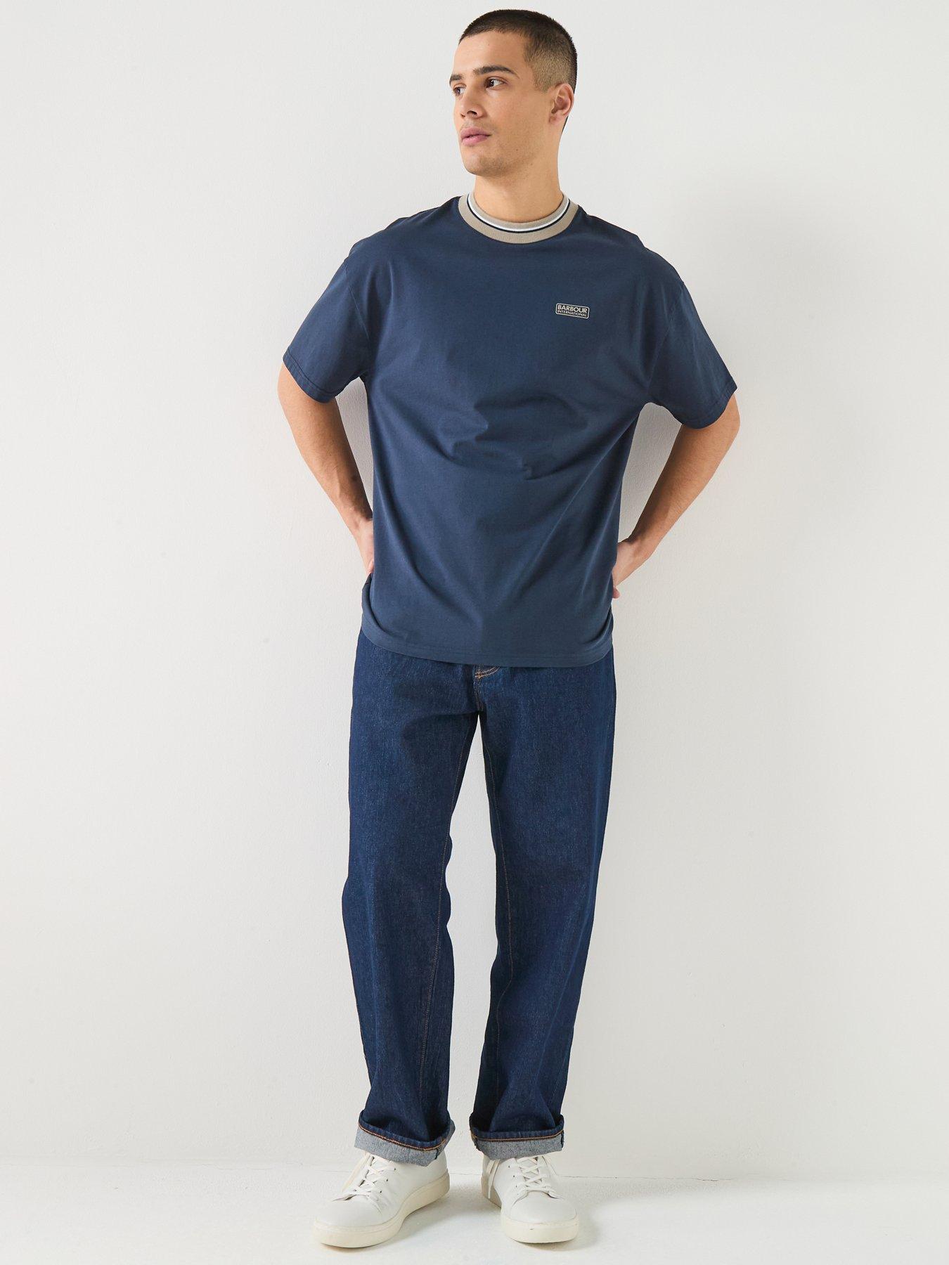 barbour-international-oversized-taley-tipped-t-shirt-navyback