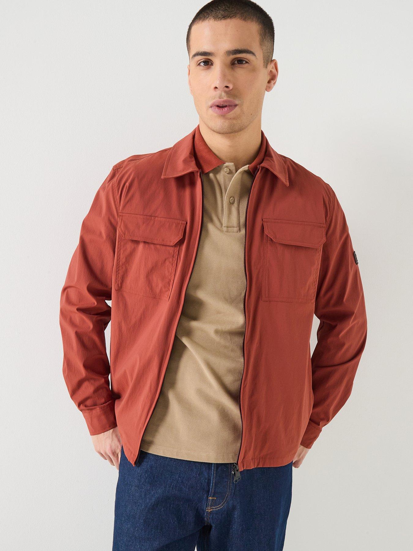Barbour International Tucson Overshirt - Dark Orange