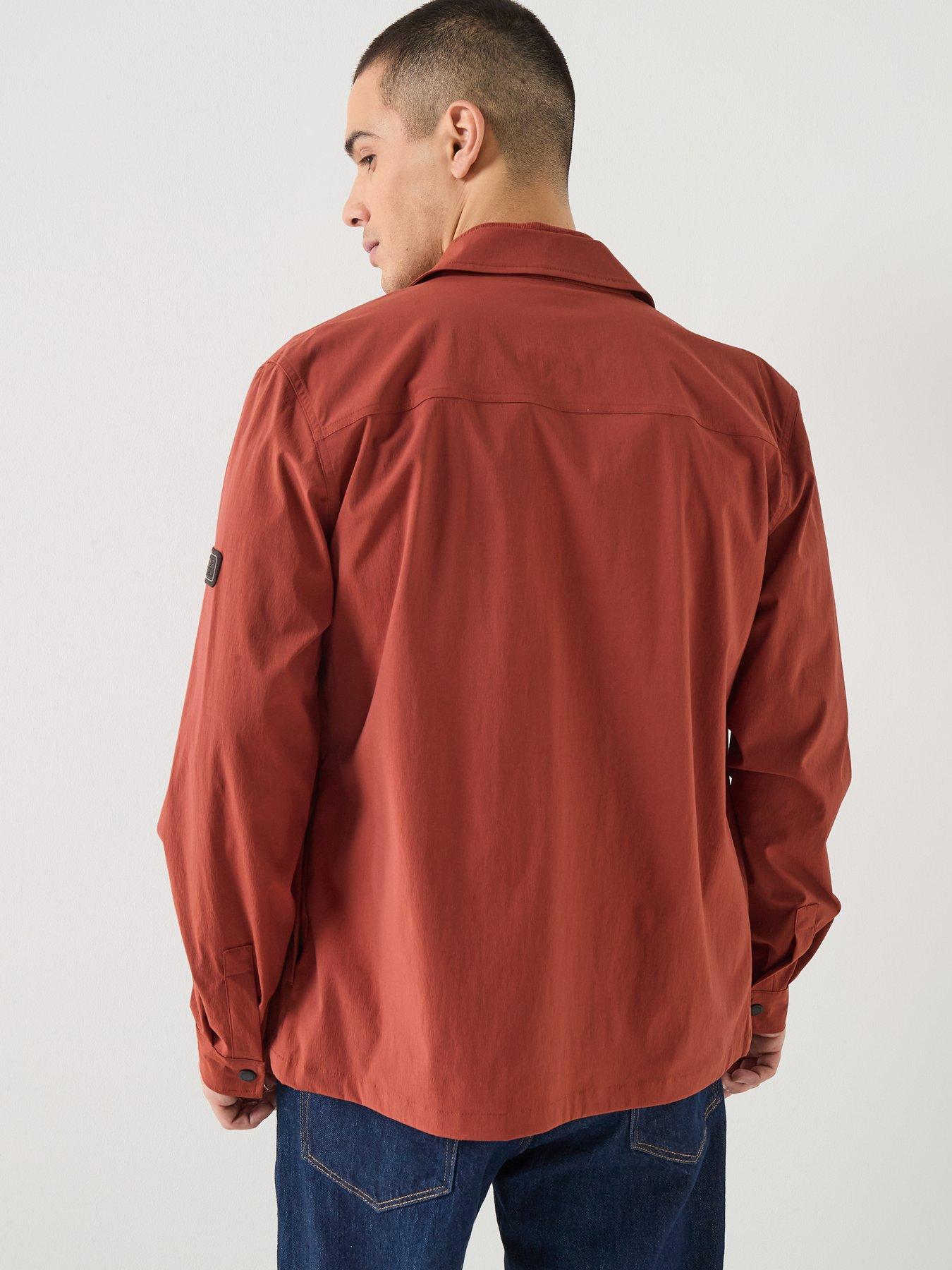 barbour-international-tucson-overshirt-dark-orangestillFront