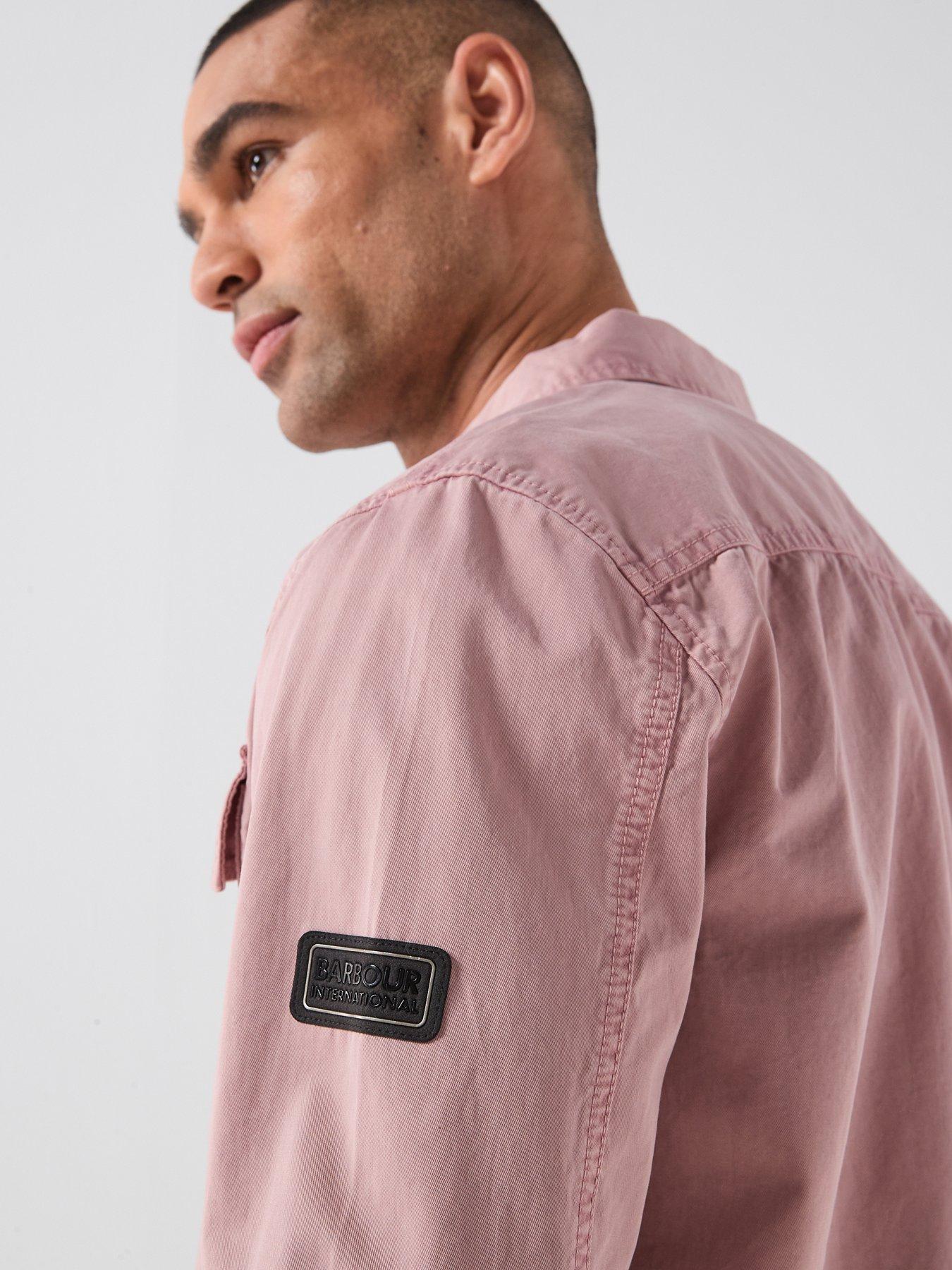 Image 4 of 5 of Barbour International Arlo Overshirt - Pink
