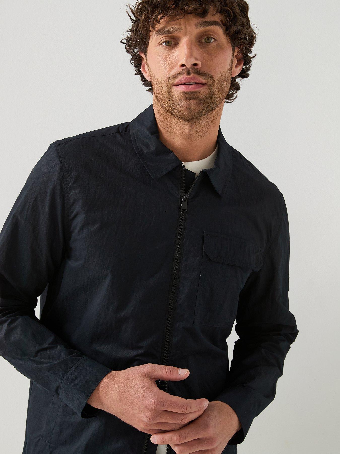 Image 4 of 6 of Barbour International Warren Overshirt - Black