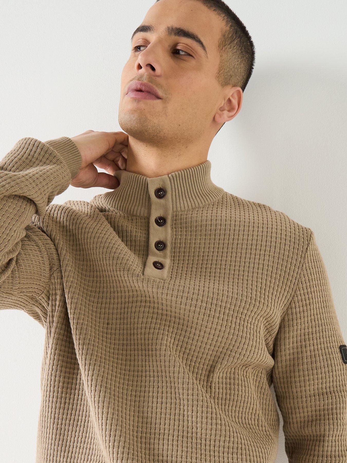 barbour-international-herring-half-zip-knitted-jumper-khakioutfit
