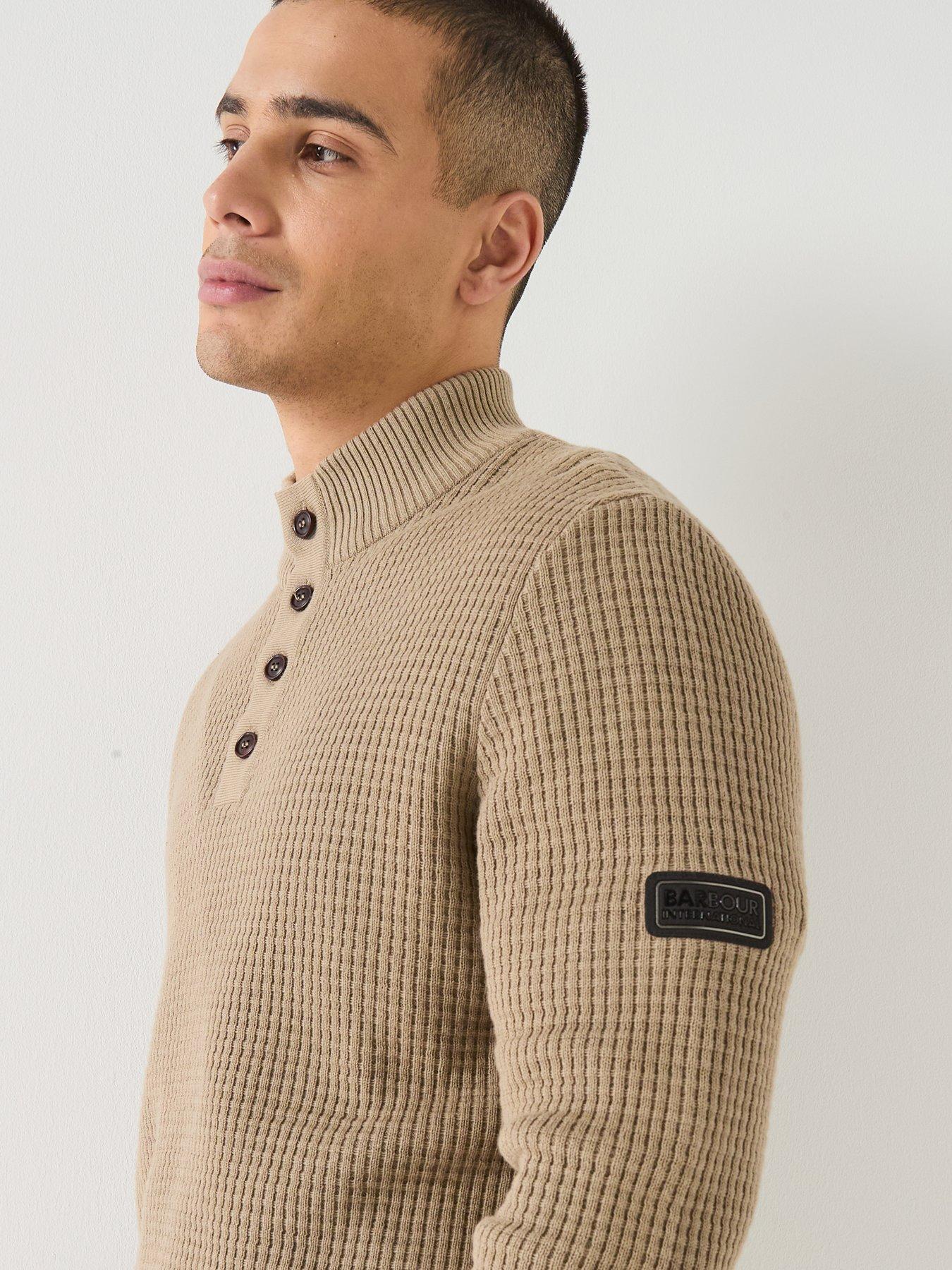 barbour-international-herring-half-zip-knitted-jumper-khakidetail