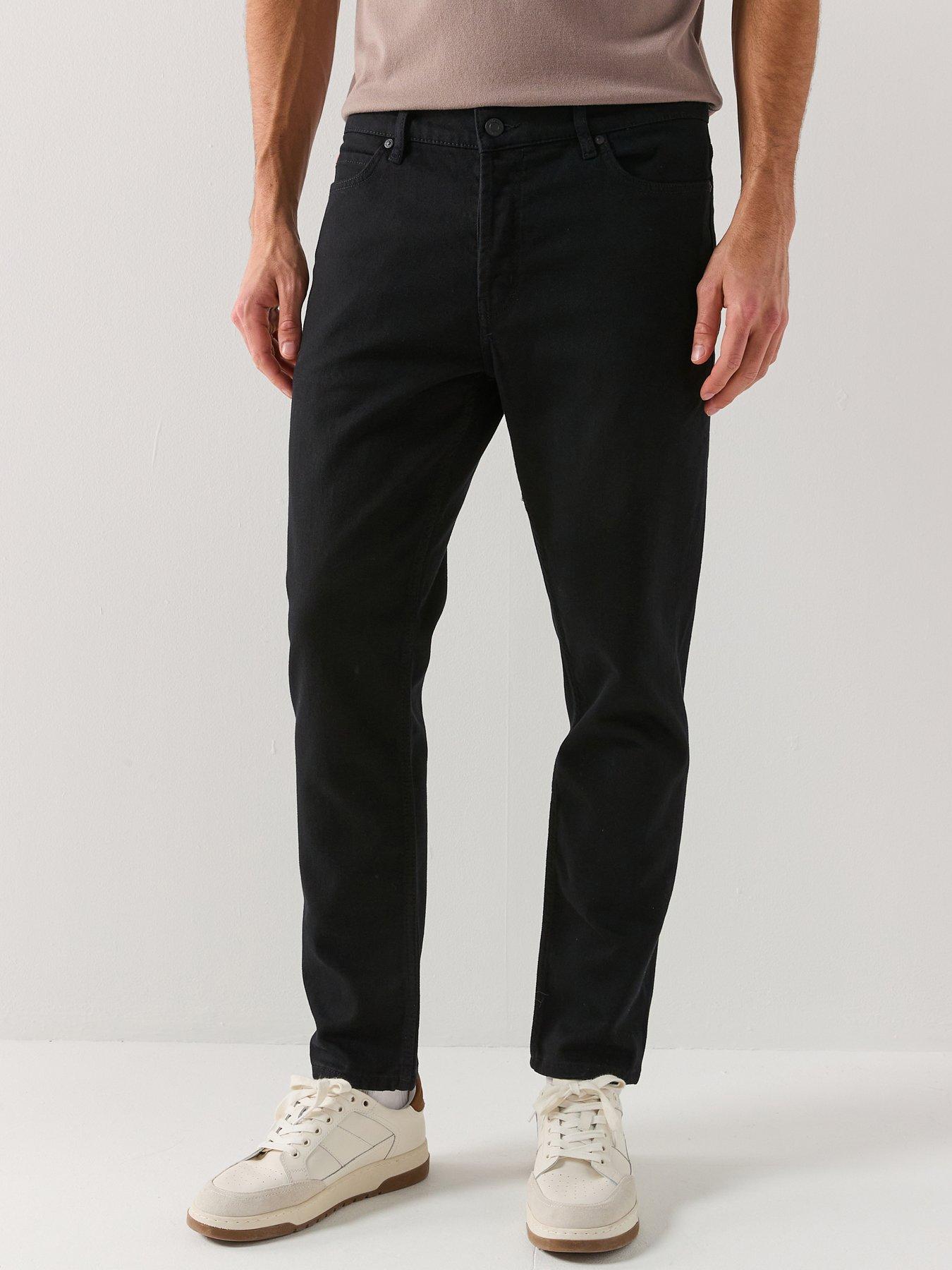 HUGO 634 Tapered Fit Jeans - Black