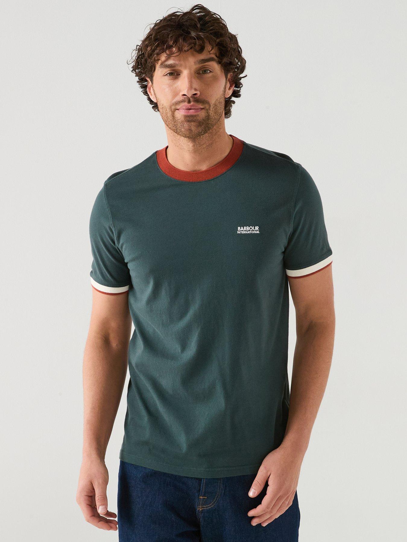 barbour-international-howall-t-shirt-dark-greenfront