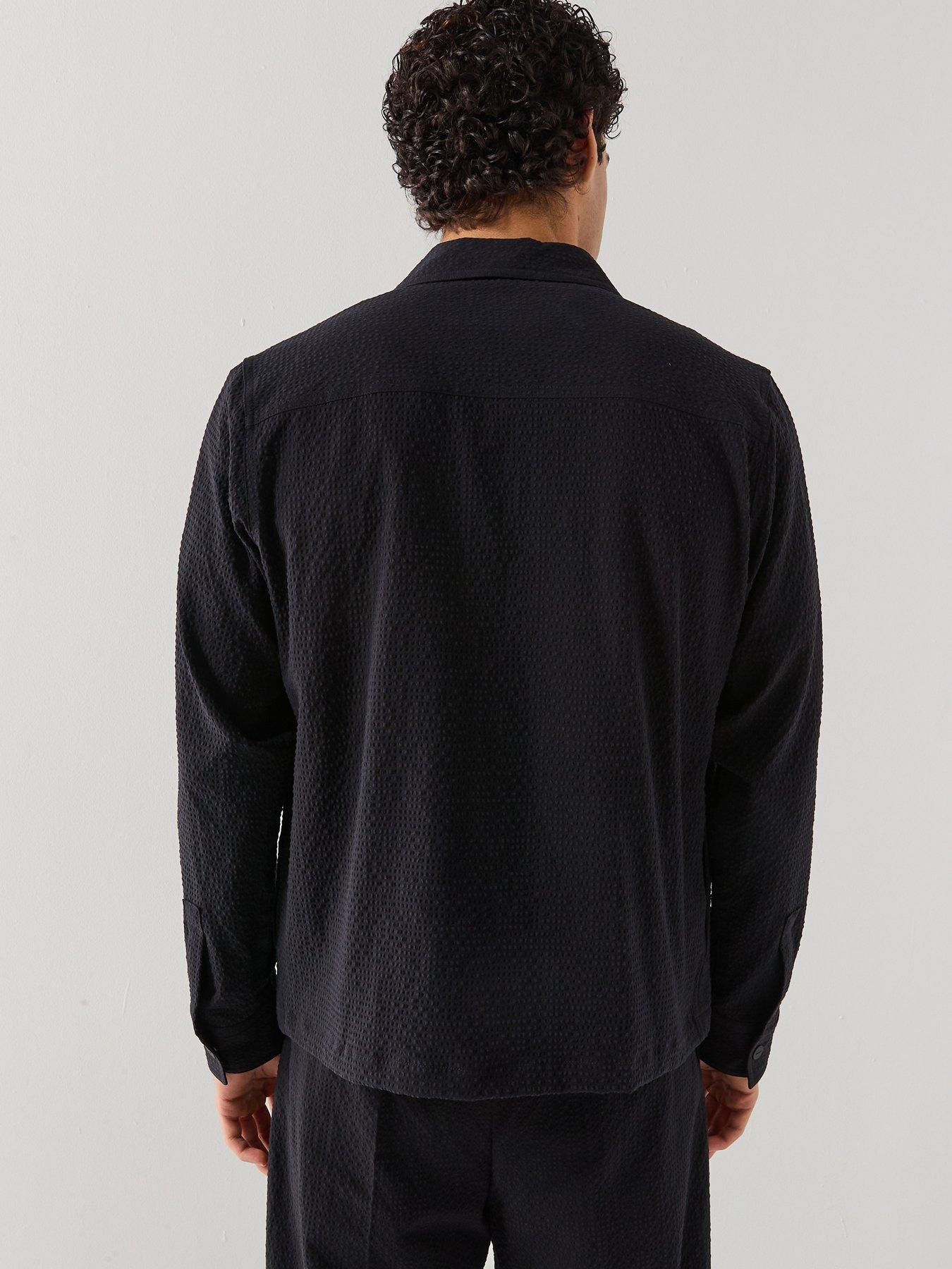 hugo-hugo-eselio-seersucker-oversize-overshirt-blackstillFront