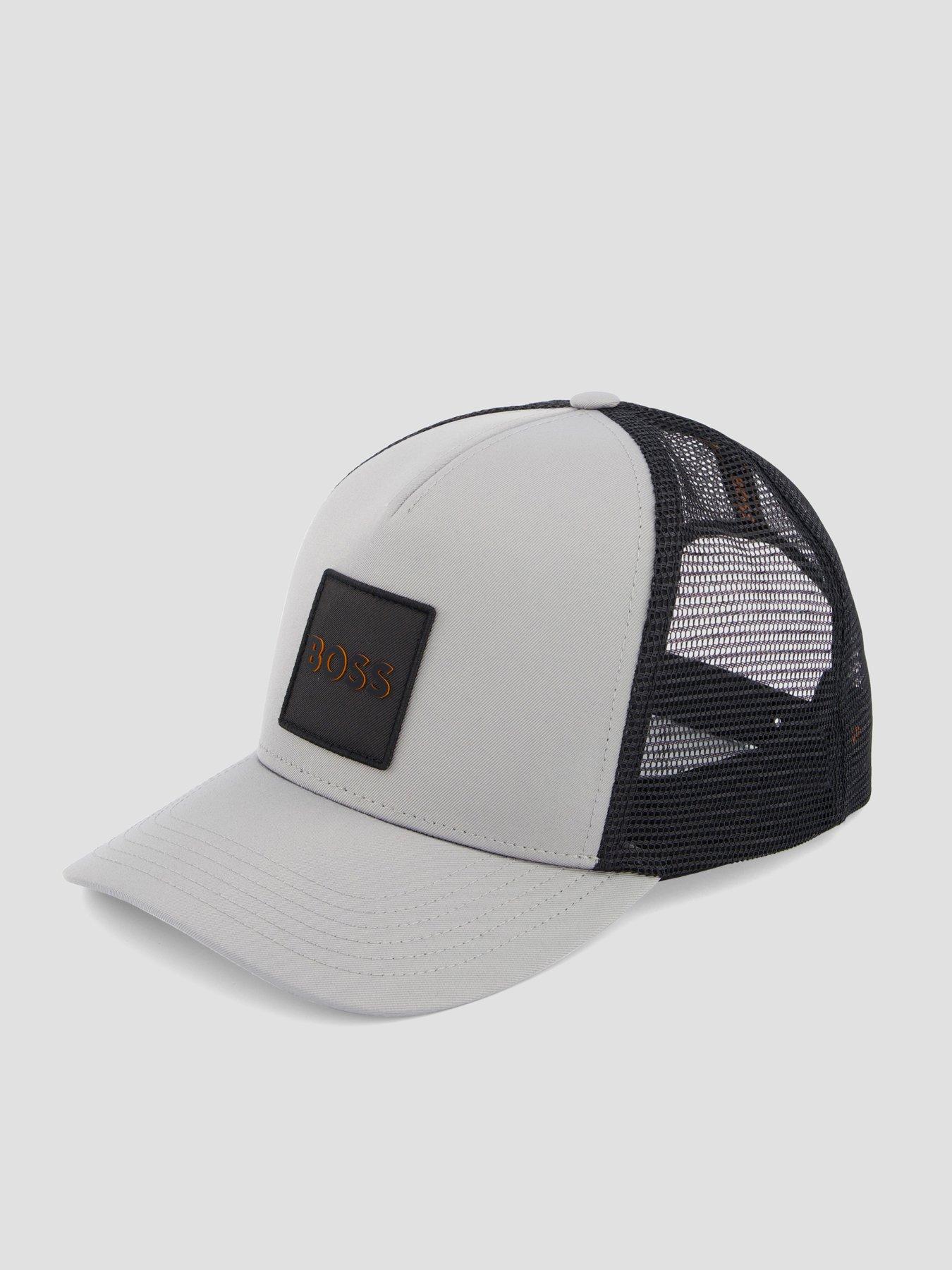Image 2 of 4 of BOSS Boss Elliot Patch Logo Trucker Cap - Light Grey