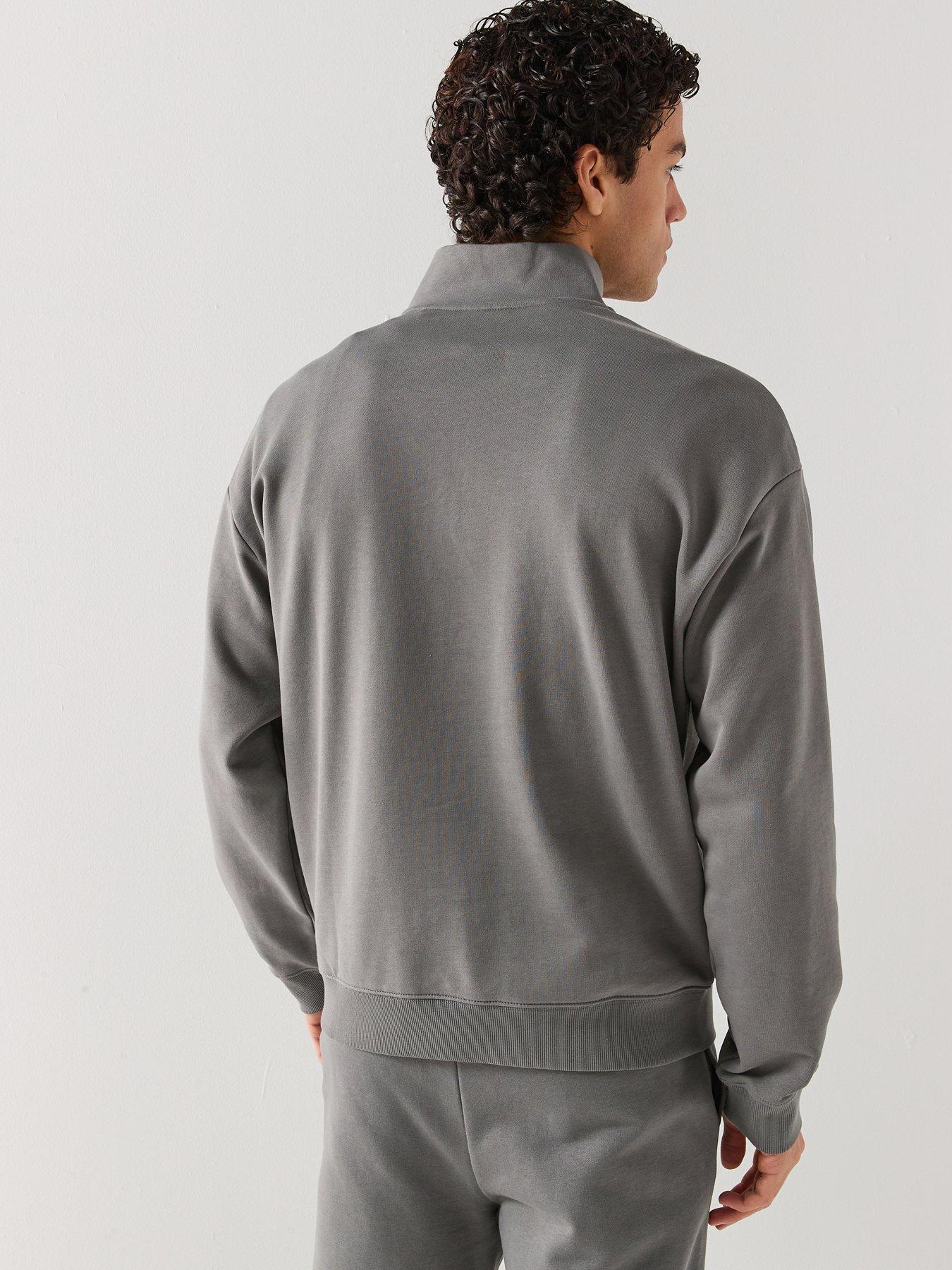 hugo-hugo-durty244-relaxed-fit-14-zip-sweat-dark-greystillFront