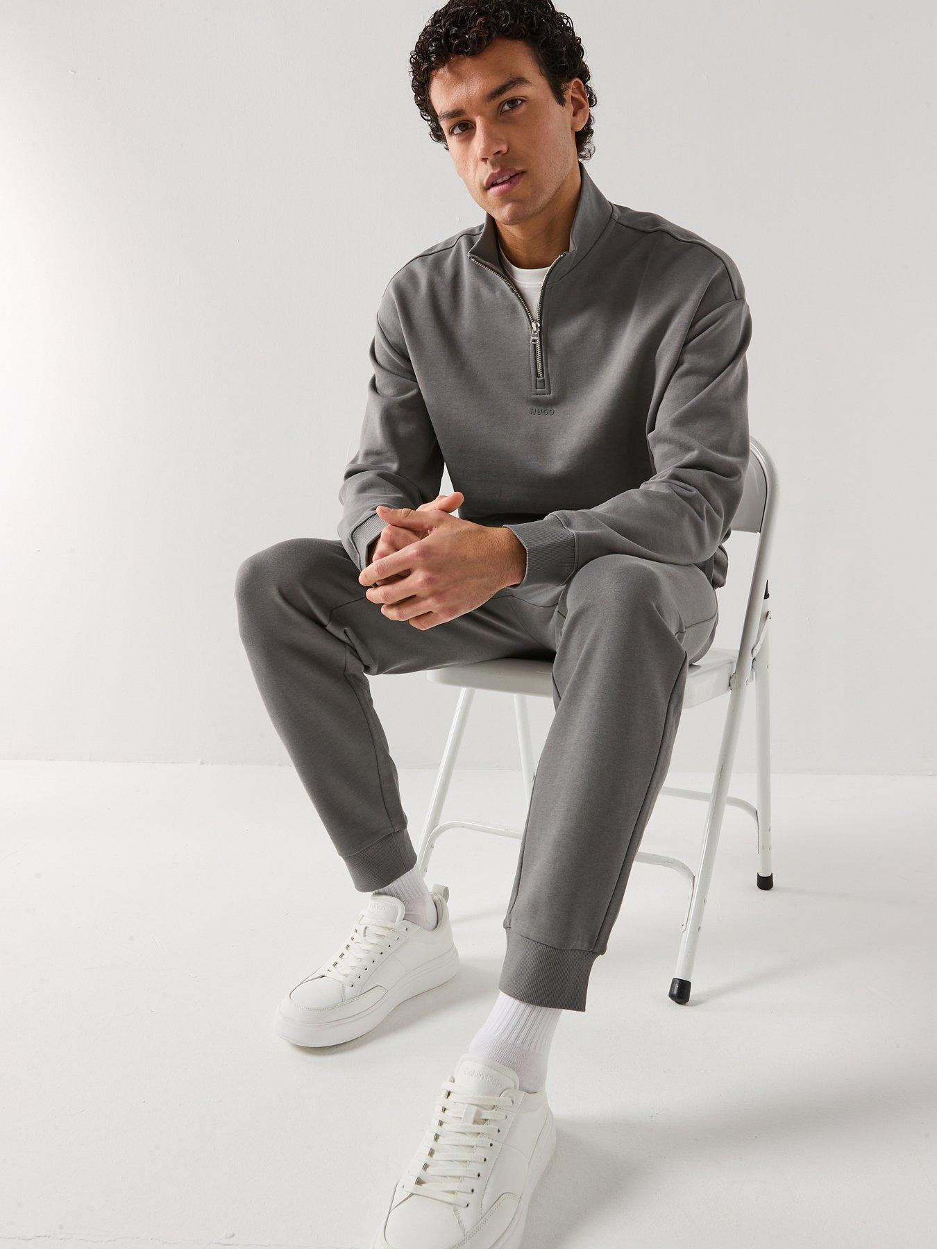 hugo-hugo-durty244-relaxed-fit-14-zip-sweat-dark-greydetail