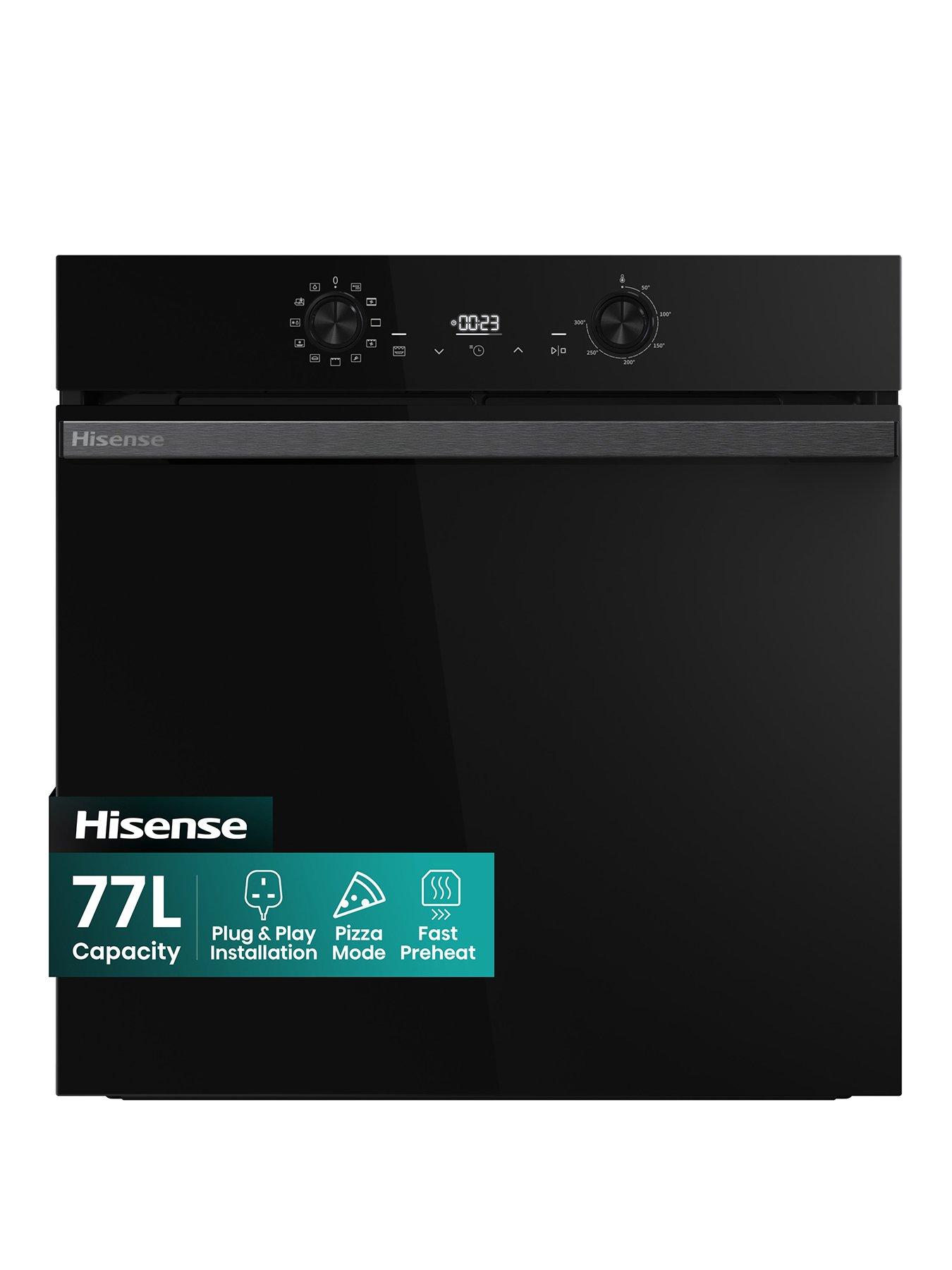 Hisense Hisense Hi2 BI624CBPGUK Built In Electric Single Catalytic, Plug  &  Play Oven - Jet Black