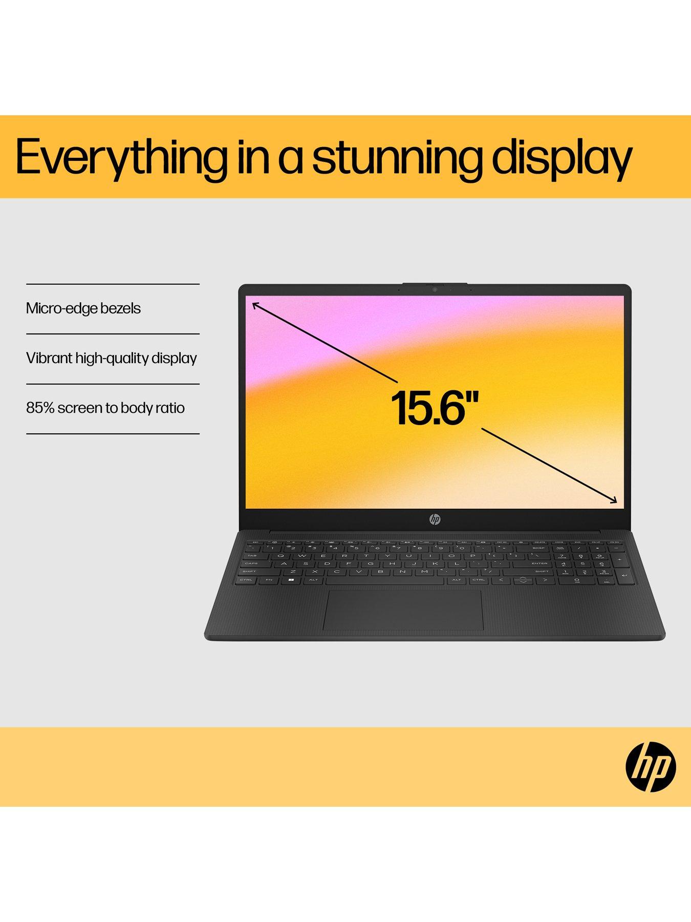 Image 6 of 7 of HP 15fc0045na Laptop - 15.6in FHD, AMD Ryzen 3, 8GB RAM, 256GB SSD - Black - with Norton 360 Antivirus