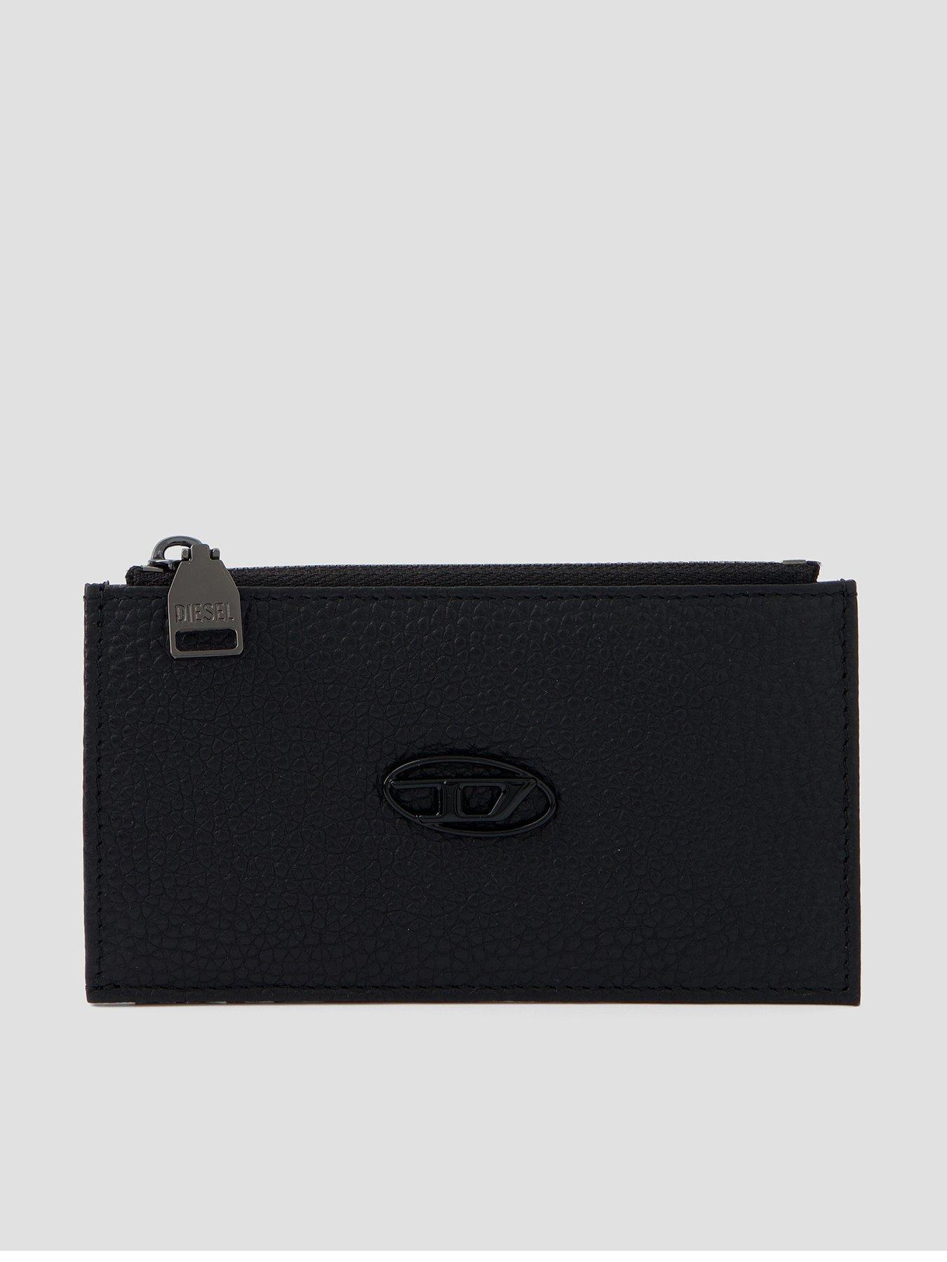 diesel-diesel-d-oval-bi-card-holder-blackfront