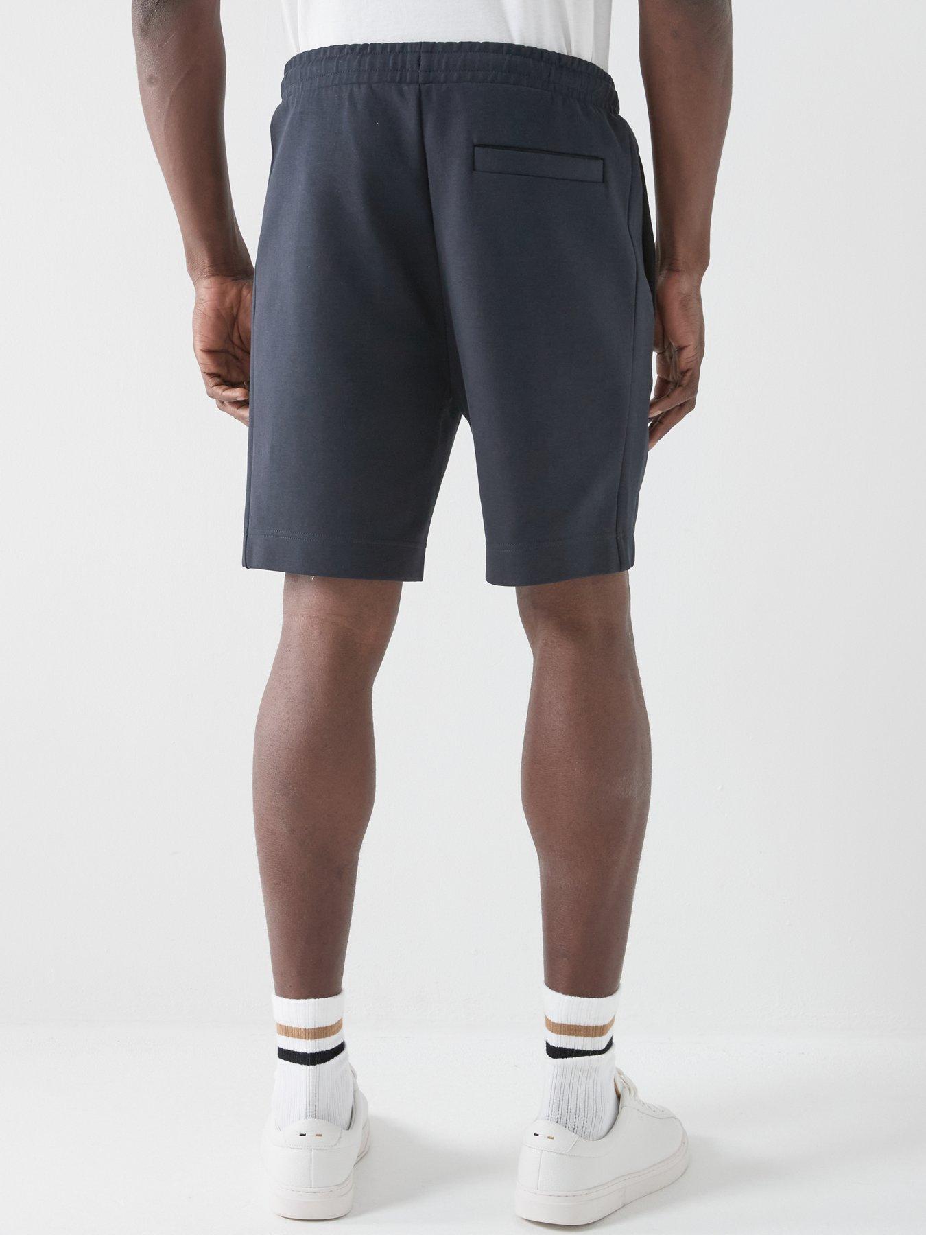 Image 2 of 5 of BOSS Headlo Rib Jersey Shorts - Blue