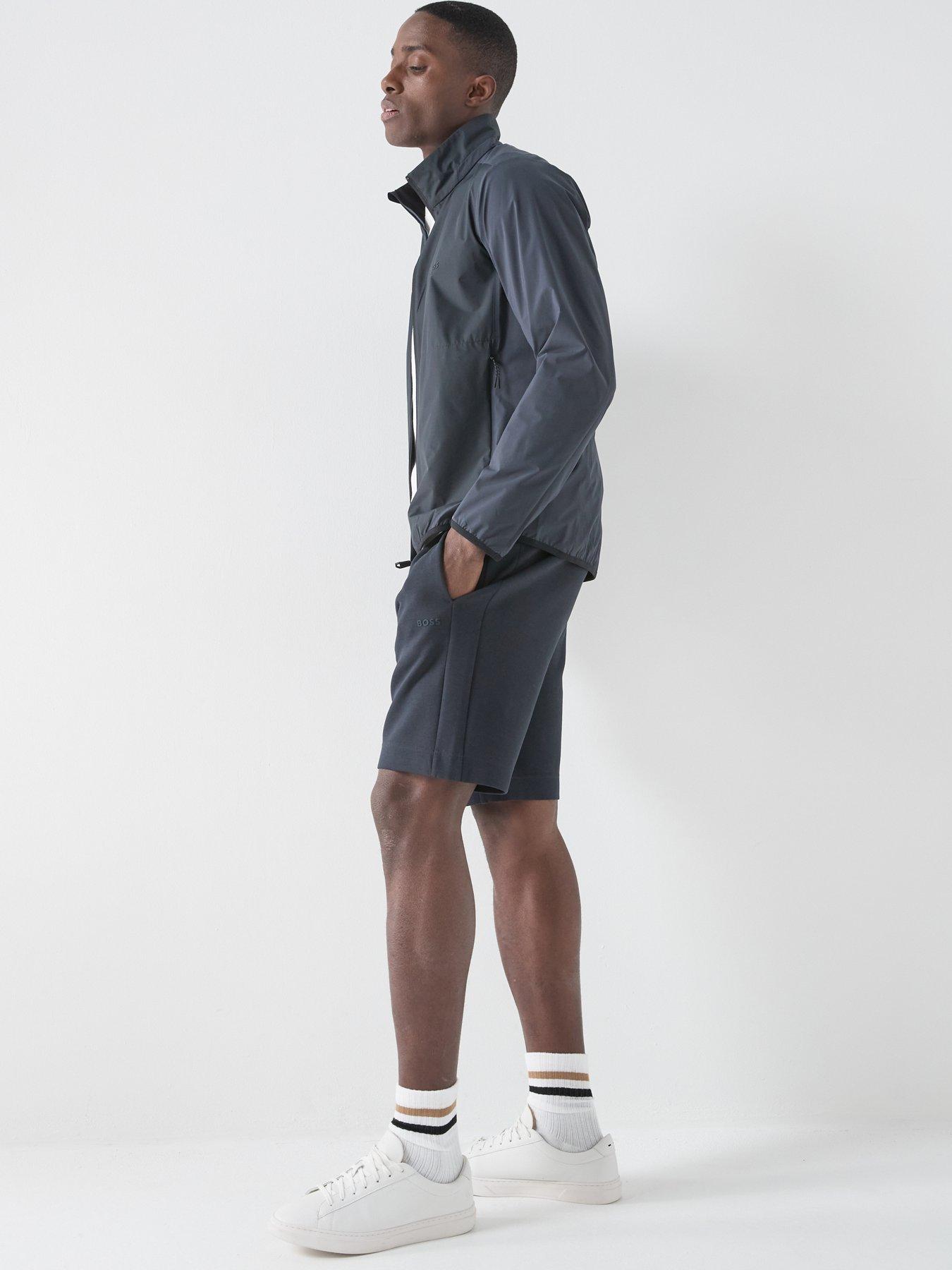 Image 5 of 5 of BOSS Headlo Rib Jersey Shorts - Blue