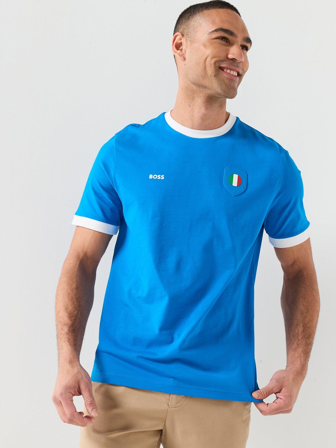 BOSS Italy World Cup T-Shirt - Bright Blue