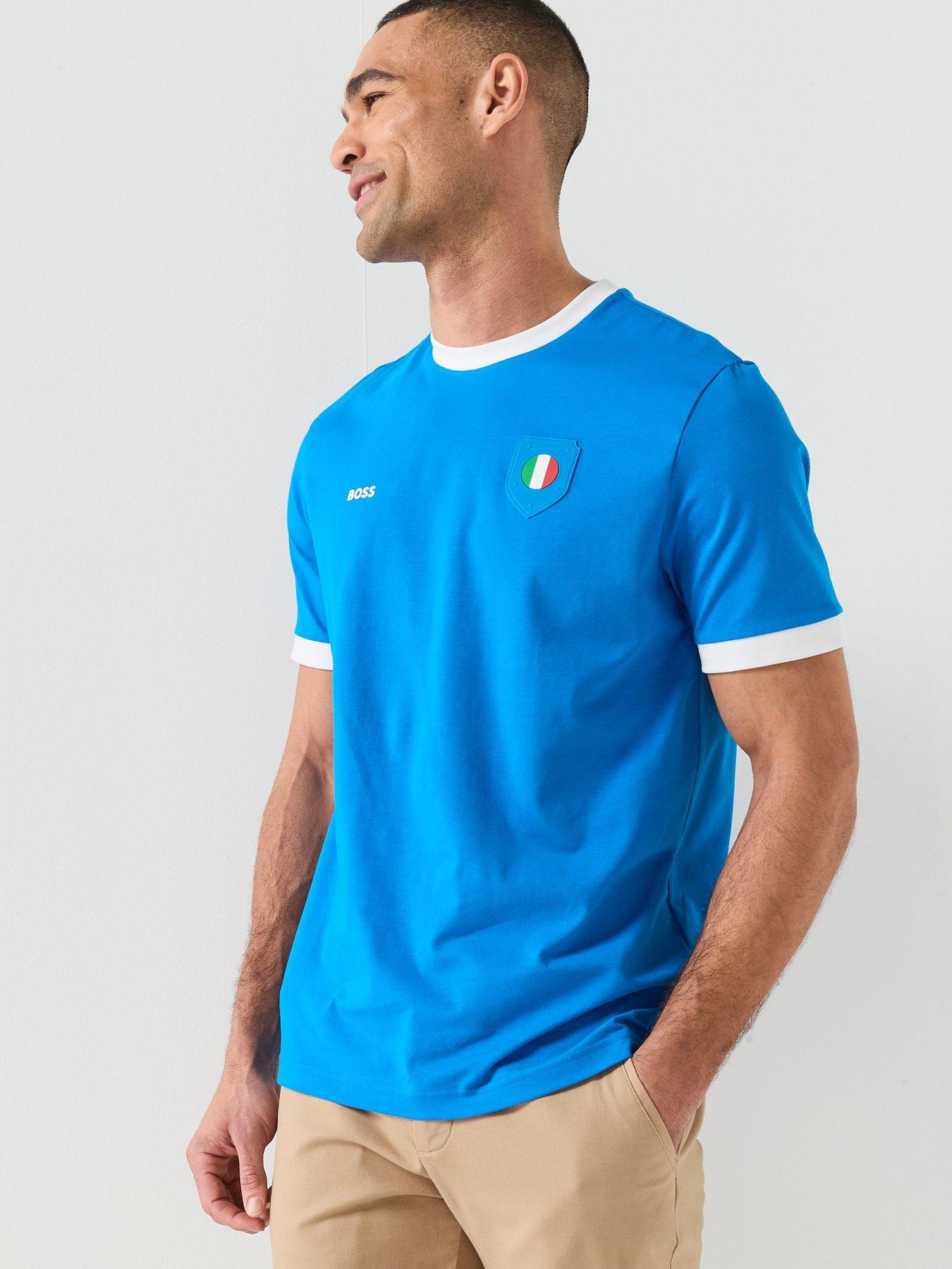Image 5 of 6 of BOSS Italy World Cup T-Shirt - Bright Blue