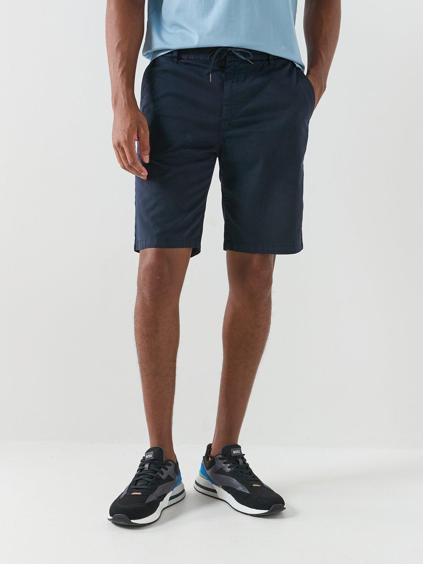 BOSS Boss Chino Tapered Drawstring Shorts - Dark Blue